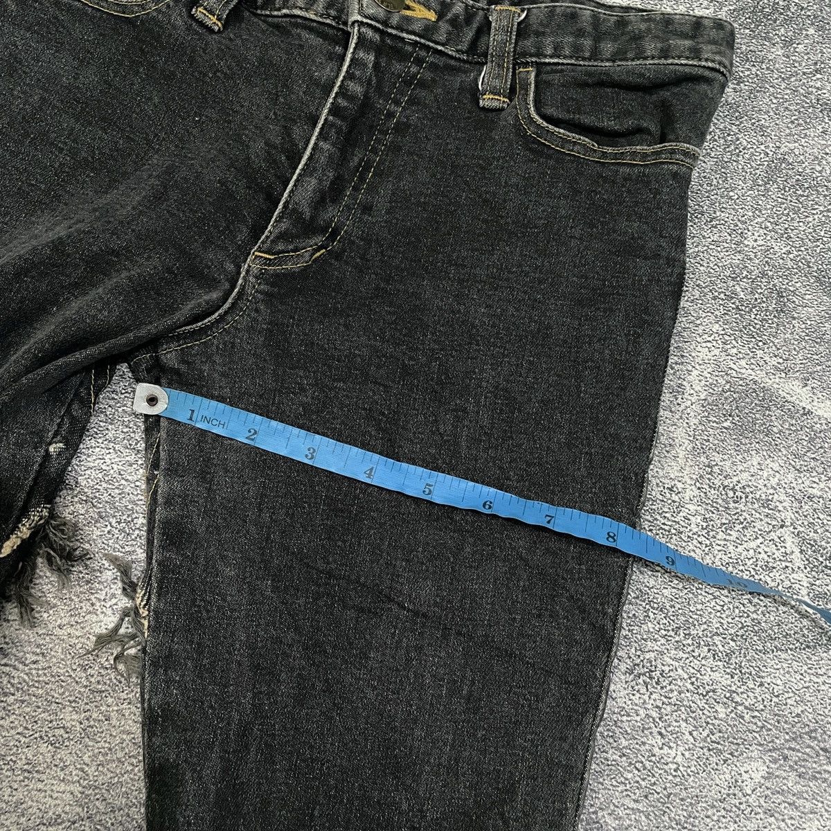 If Six Was Nine 🔥insane Silver Ash y2k japanese style flare jeans Size US 28 / EU 44 - 10 Thumbnail
