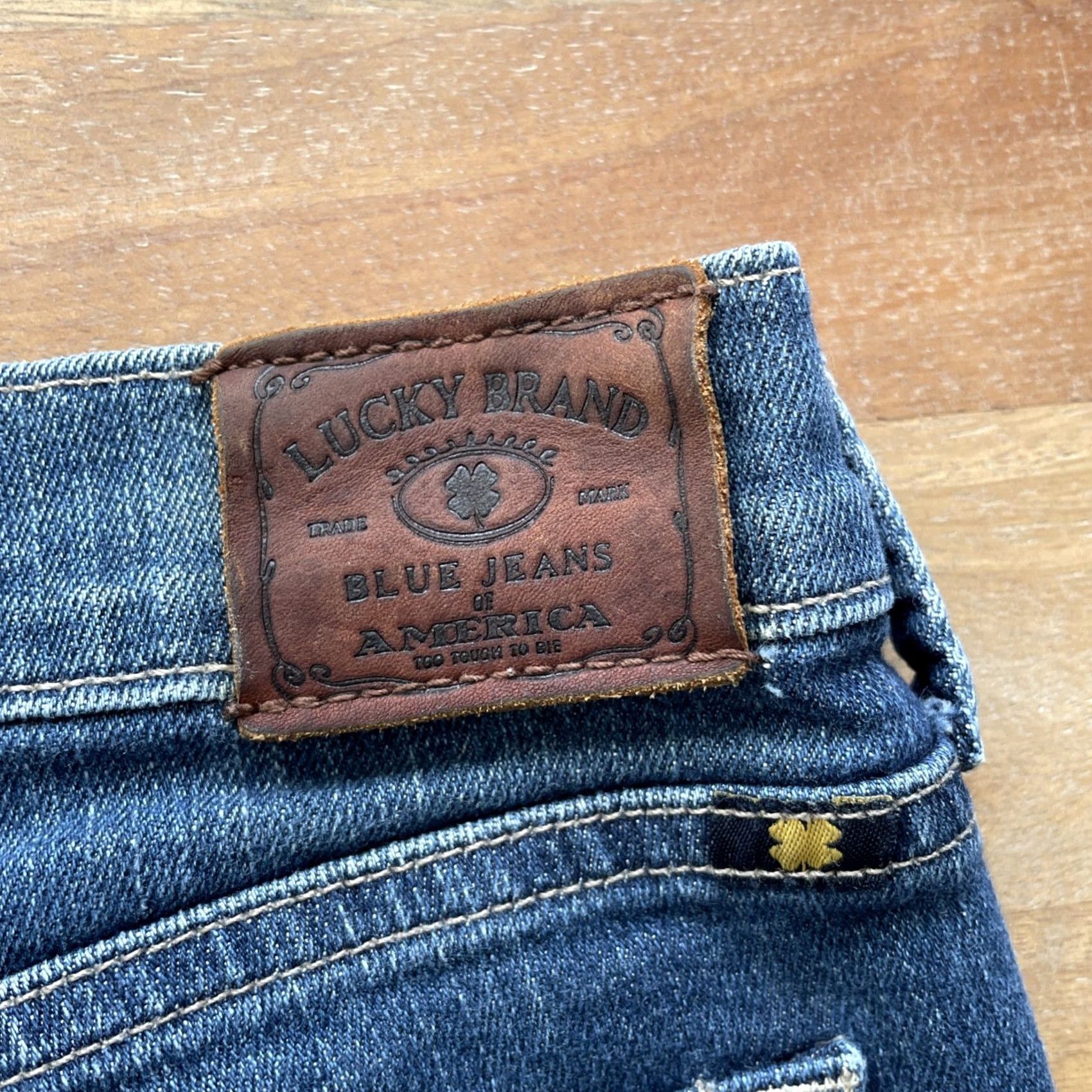 Lucky Brand VINTAGE Lucky Brand Jeans Womens 2 Bootcut 29x31 Blue Denim 5-Pocket Regular Size 26" / US 2 / IT 38 - 5 Thumbnail