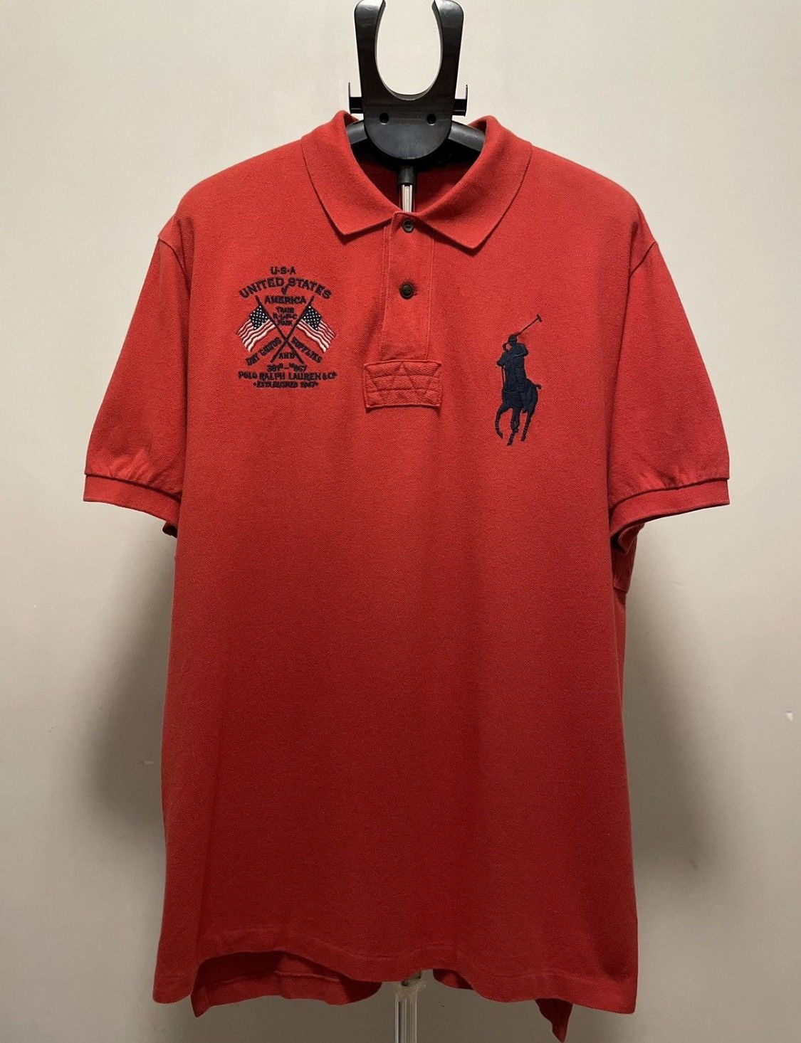 Polo Ralph Lauren × Rugby Ralph Lauren × Vintage Chief Keef Polo Ralph Lauren USA Rugby Shirt Size US XL / EU 56 / 4 - 1 Thumbnail