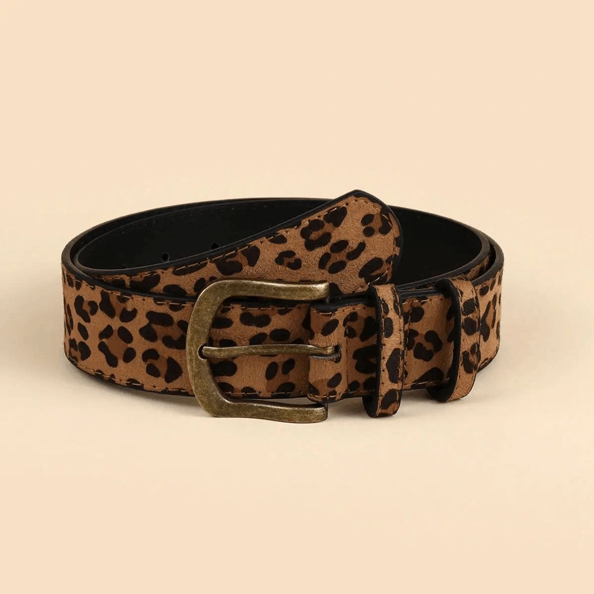 Japanese Brand 2000s leopard cheetah print belt Size 32 - 5 Thumbnail