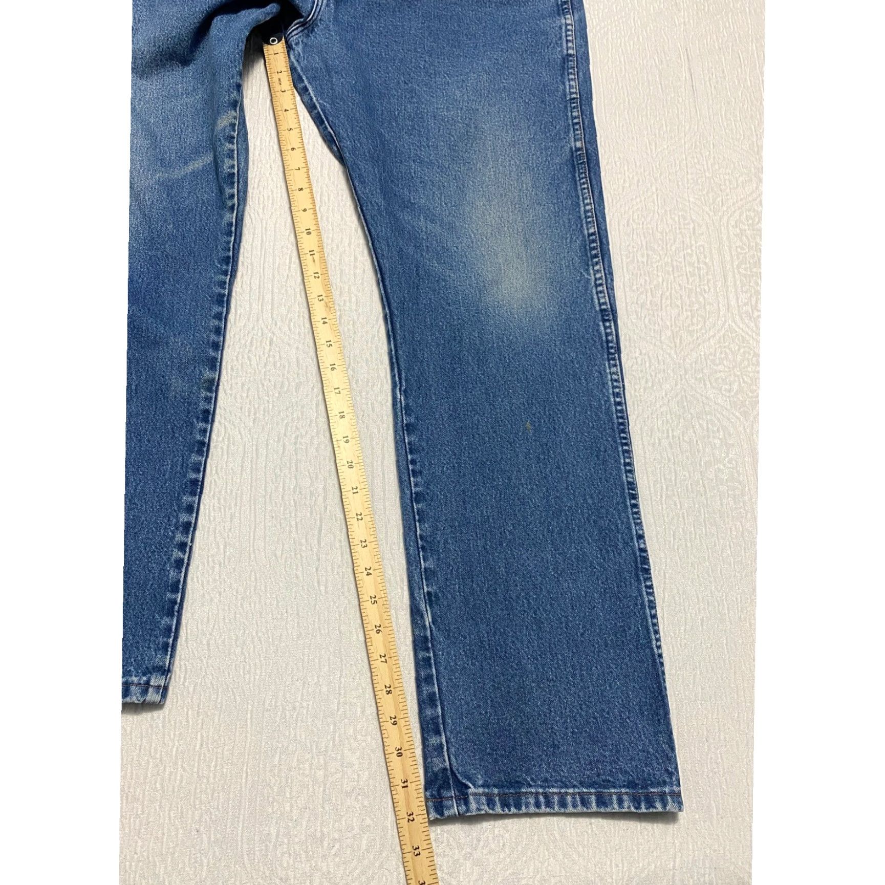 Wrangler Wrangler Cowboy Cut Western Jeans Men 40×32 Blue Denim Button Pockets 5-Pocket Cowboy Size US 40 / EU 56 - 7 Thumbnail