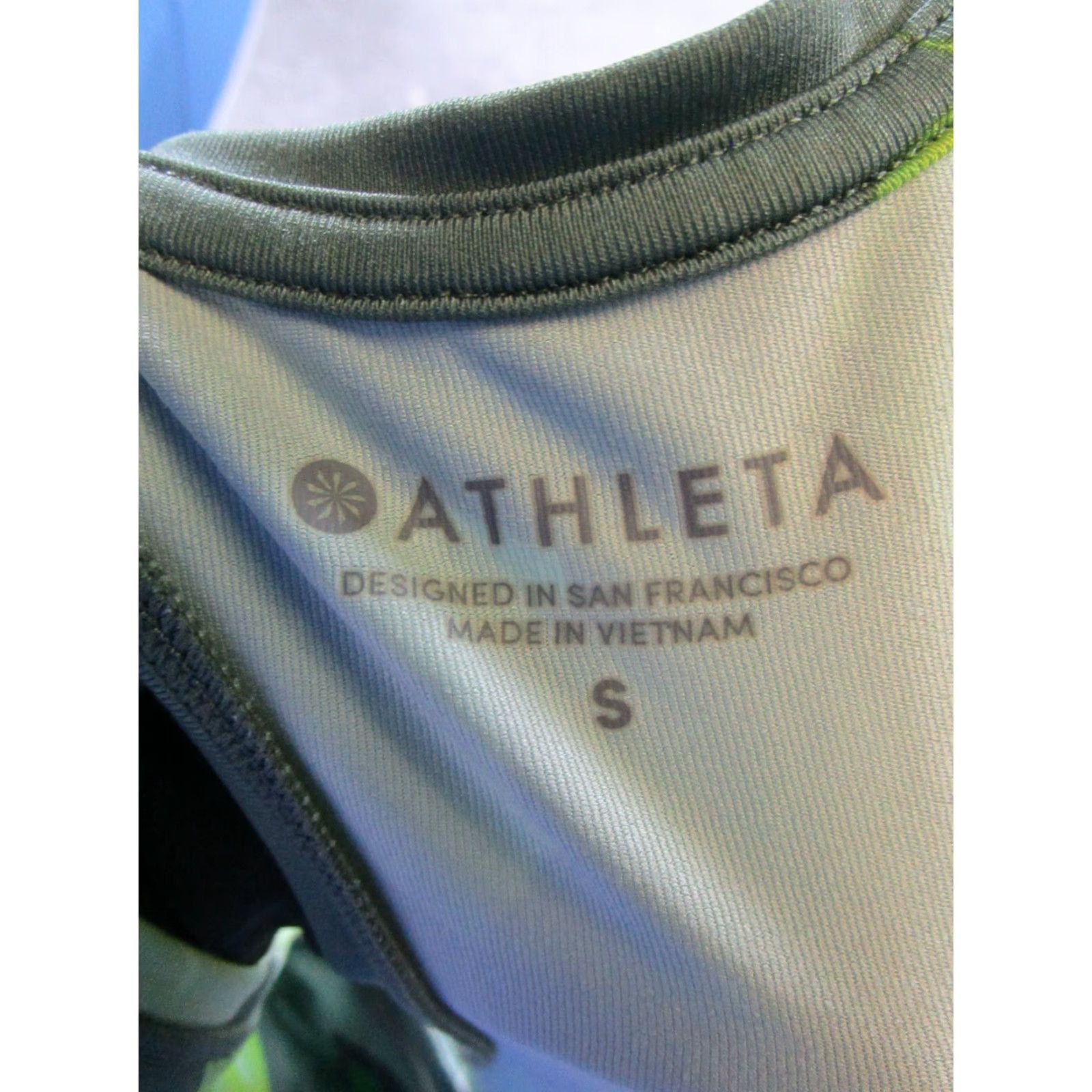 Athleta Athleta Tank Top Womens Small Green Floral Running Pullover Size S / US 4 / IT 40 - 3 Thumbnail
