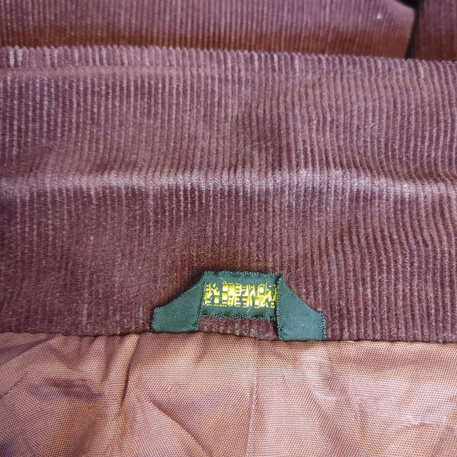 Oscar De La Renta Oscar DeLaRenta VTG Women Corduroy Burgandy Blazer 11/12 Size L / US 10 / IT 46 - 6 Thumbnail