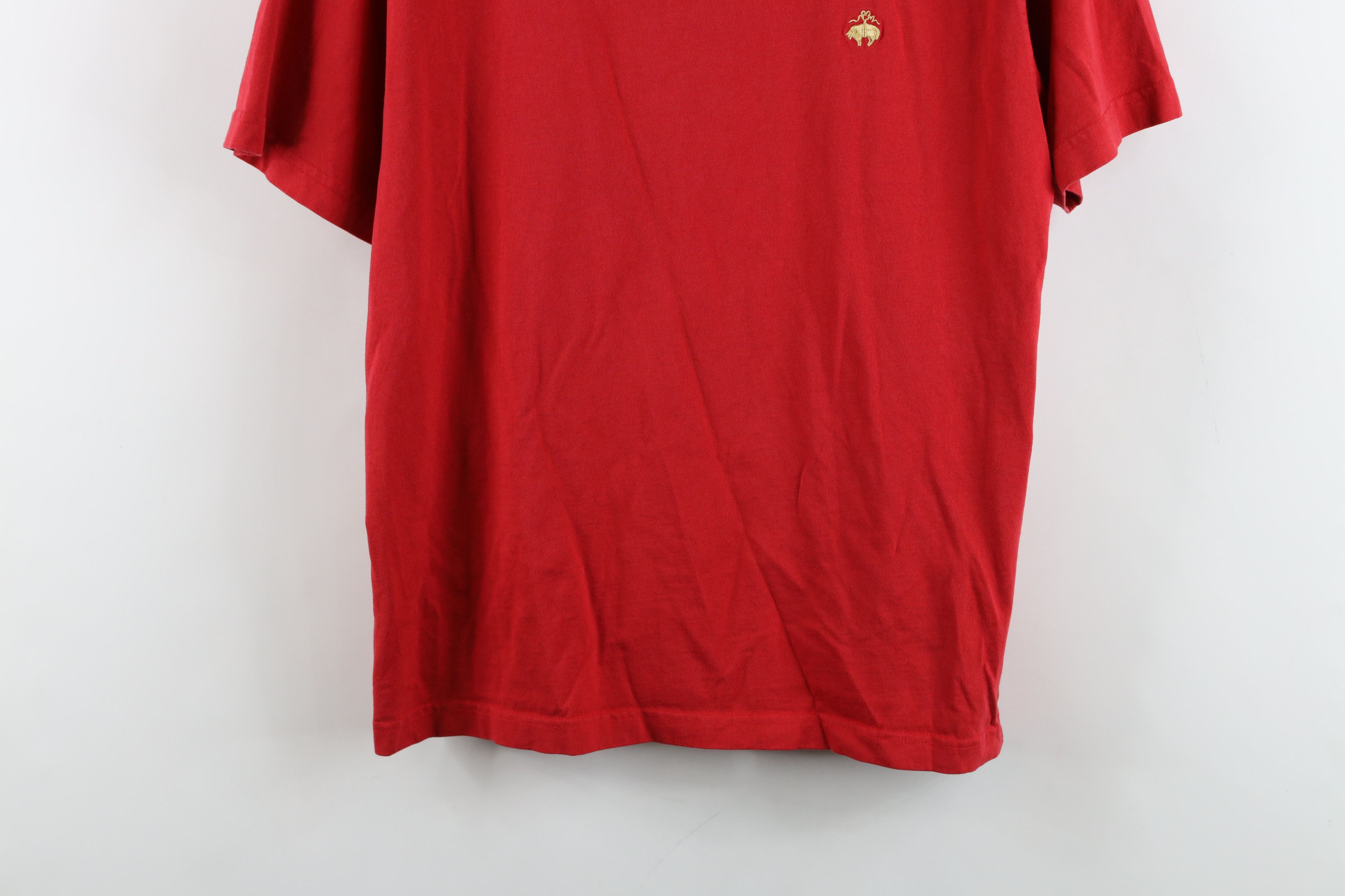 Brooks Brothers Vintage 90s Brooks Brothers Short Sleeve T-Shirt Red Cotton Size US L / EU 52-54 / 3 - 3 Thumbnail