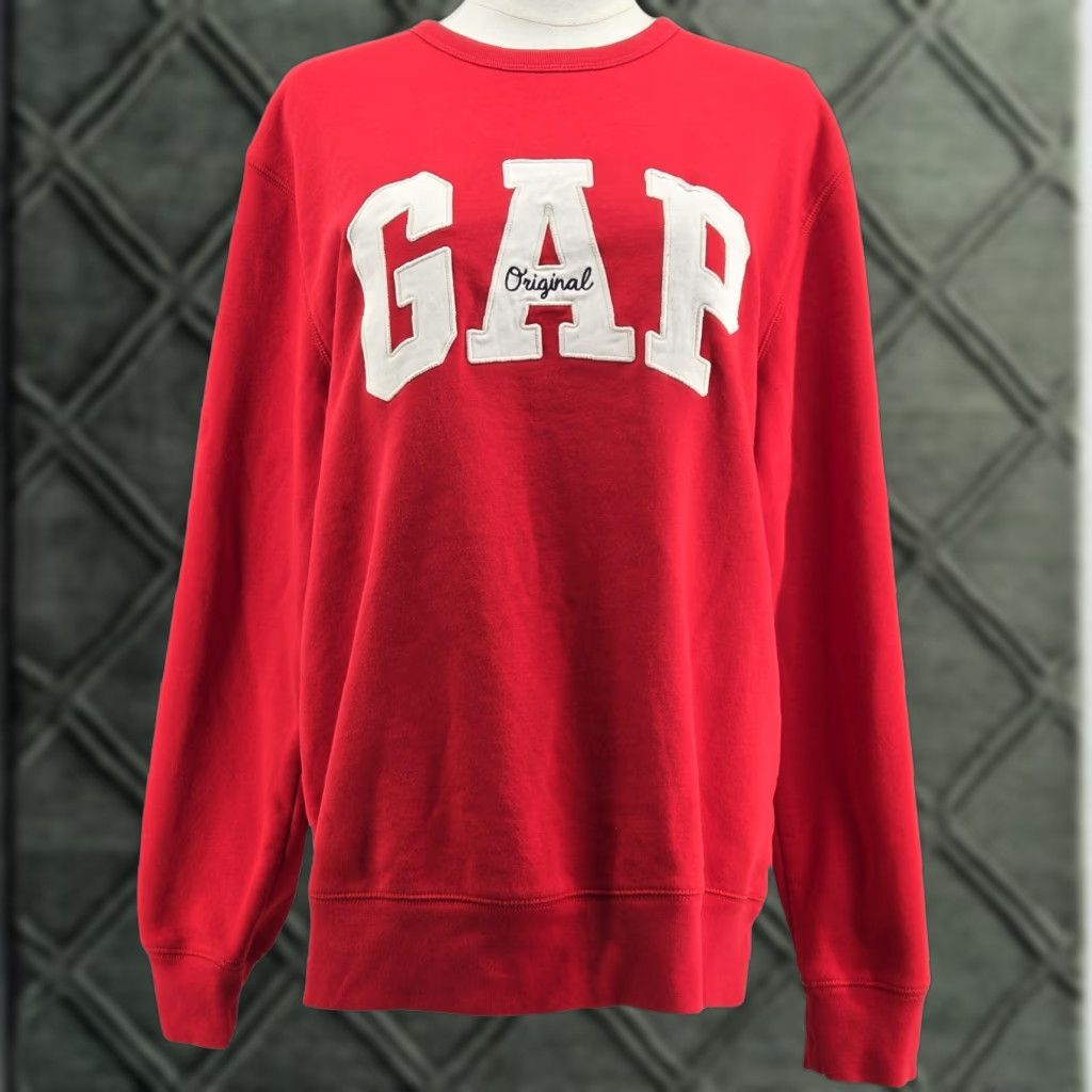 Gap VINTAGE Gap Sweatshirt Mens L Red Pullover Fleece Heavyweight Graphic Logo Embroidered Size US L / EU 52-54 / 3 - 1 Thumbnail