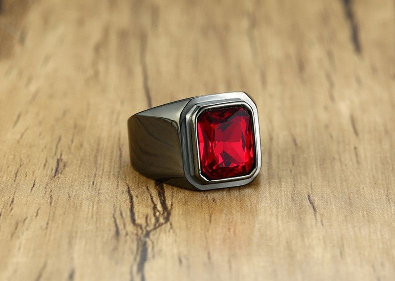 Japanese Brand × Jewelry × Vintage Red Stone Ring Size ONE SIZE - 2 Thumbnail