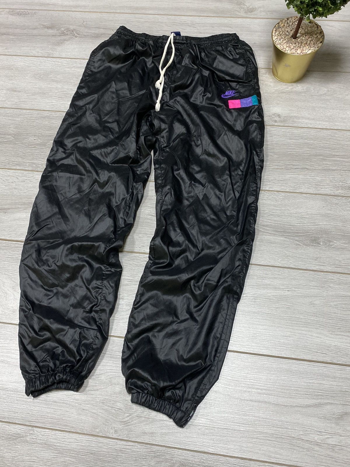 Nike Nike 80-90s vintage nylon pants swoosh Size US 34 / EU 50 - 6 Thumbnail
