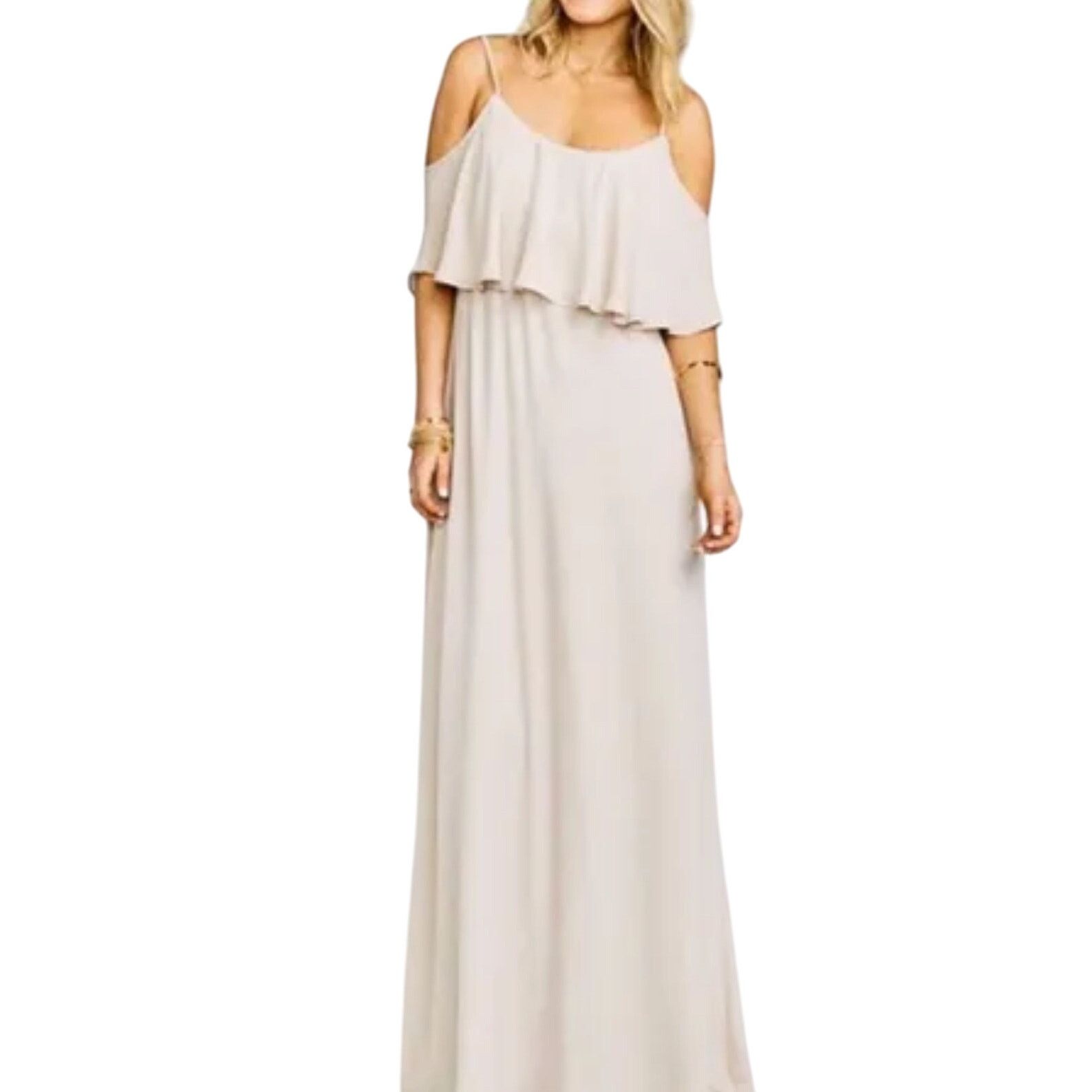 Show Me Your MuMu Show Me Your Mumu Caitlin Ruffle Maxi Dress Size XS Size XS / US 0-2 / IT 36-38 - 1 Thumbnail