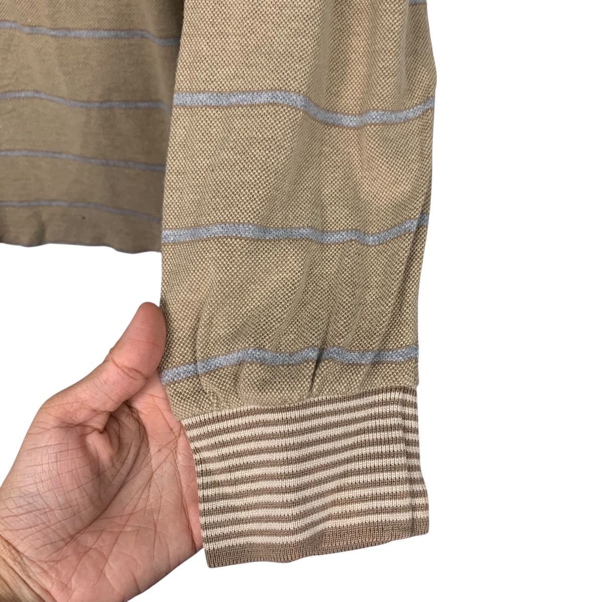 MCM Vintage 90’s MCM LEGERE Striped Long Sleeve Polos #2605-C117 Size US L / EU 52-54 / 3 - 10 Thumbnail