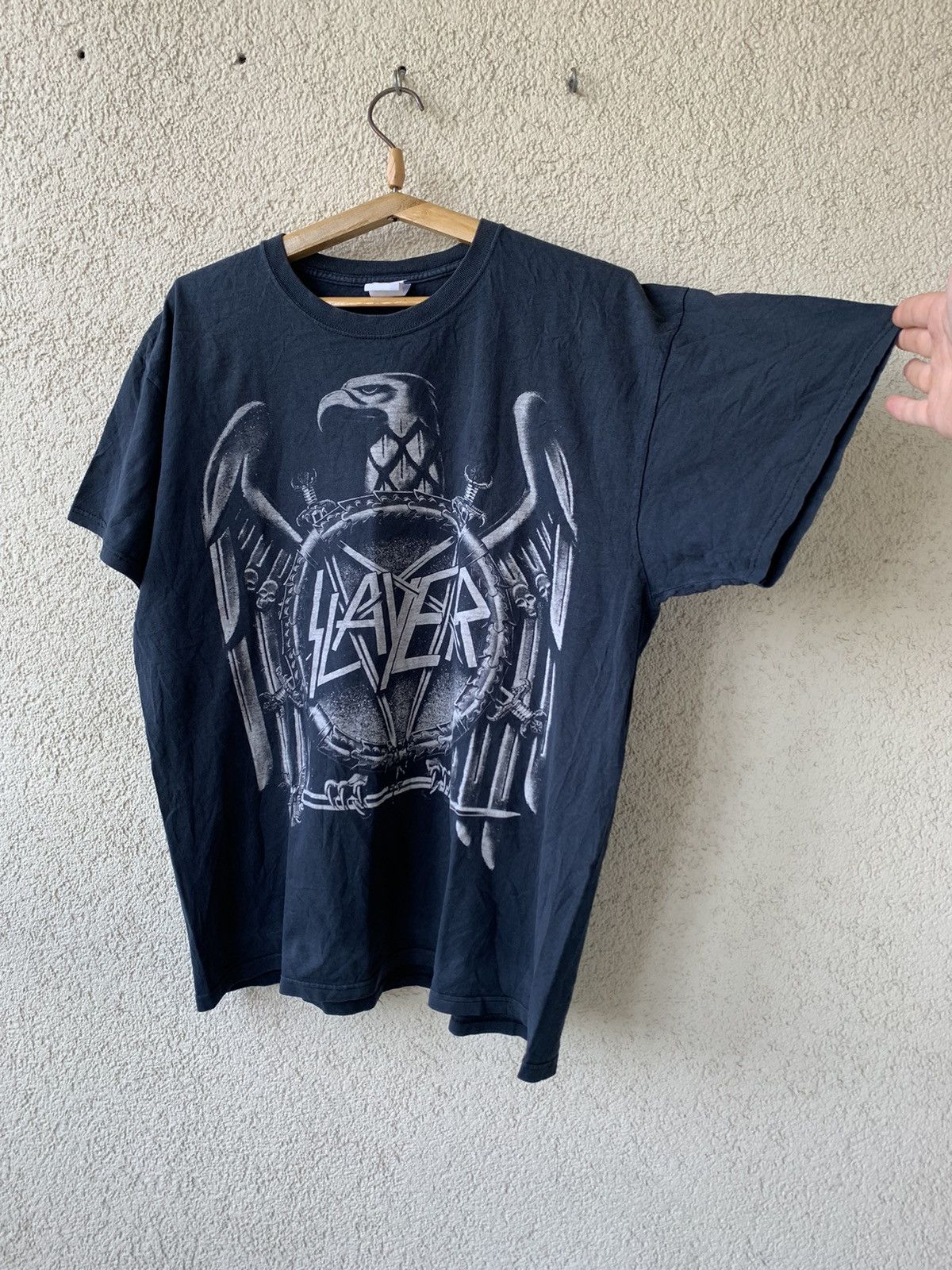Band Tees 2011 Slayer Big Band Logo Graphic T-Shirt Size US XL / EU 56 / 4 - 4 Thumbnail