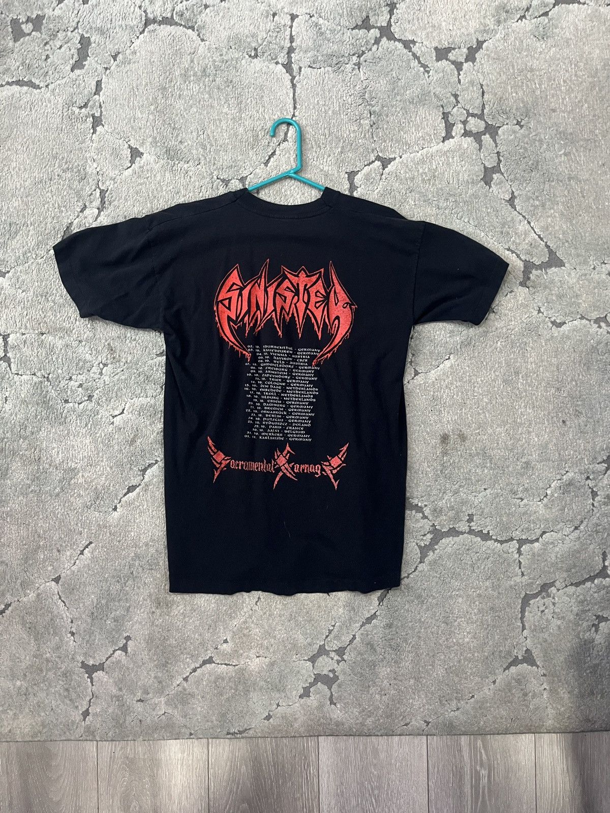 Band Tees × Vintage Sinister Sacramental Carnage Tour T Size US L / EU 52-54 / 3 - 2 Thumbnail