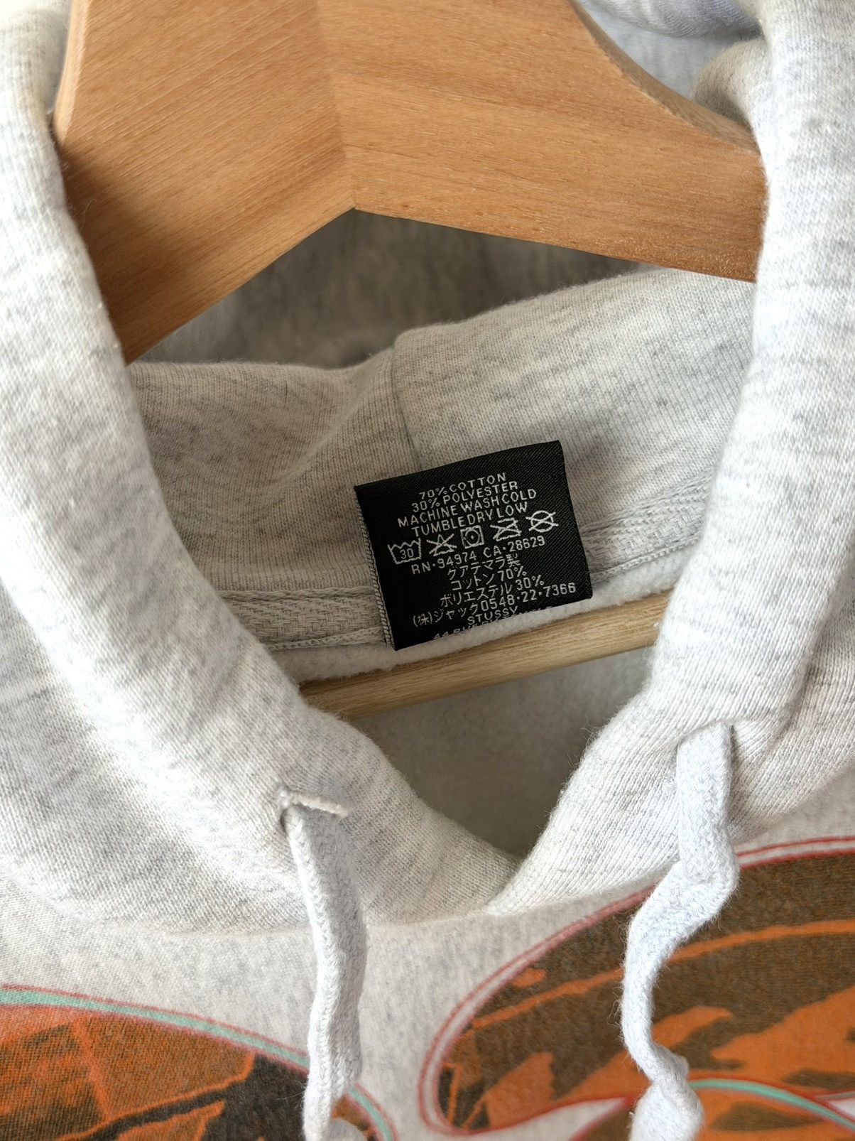 Stussy Stüssy David Carson Vespa Hoodie Ash Heather L Size US L / EU 52-54 / 3 - 6 Thumbnail