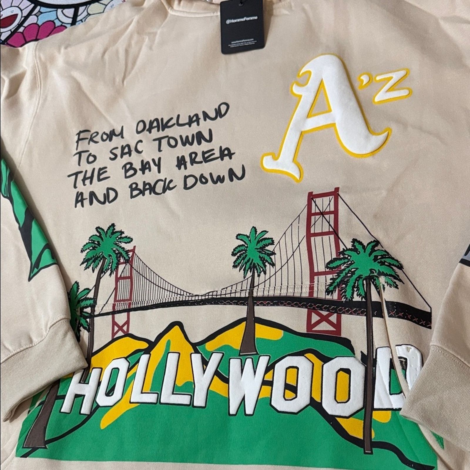 Homme + Femme La Homme + Femme Cali to NYC HOODIE- Tan Size US XL / EU 56 / 4 - 4 Thumbnail