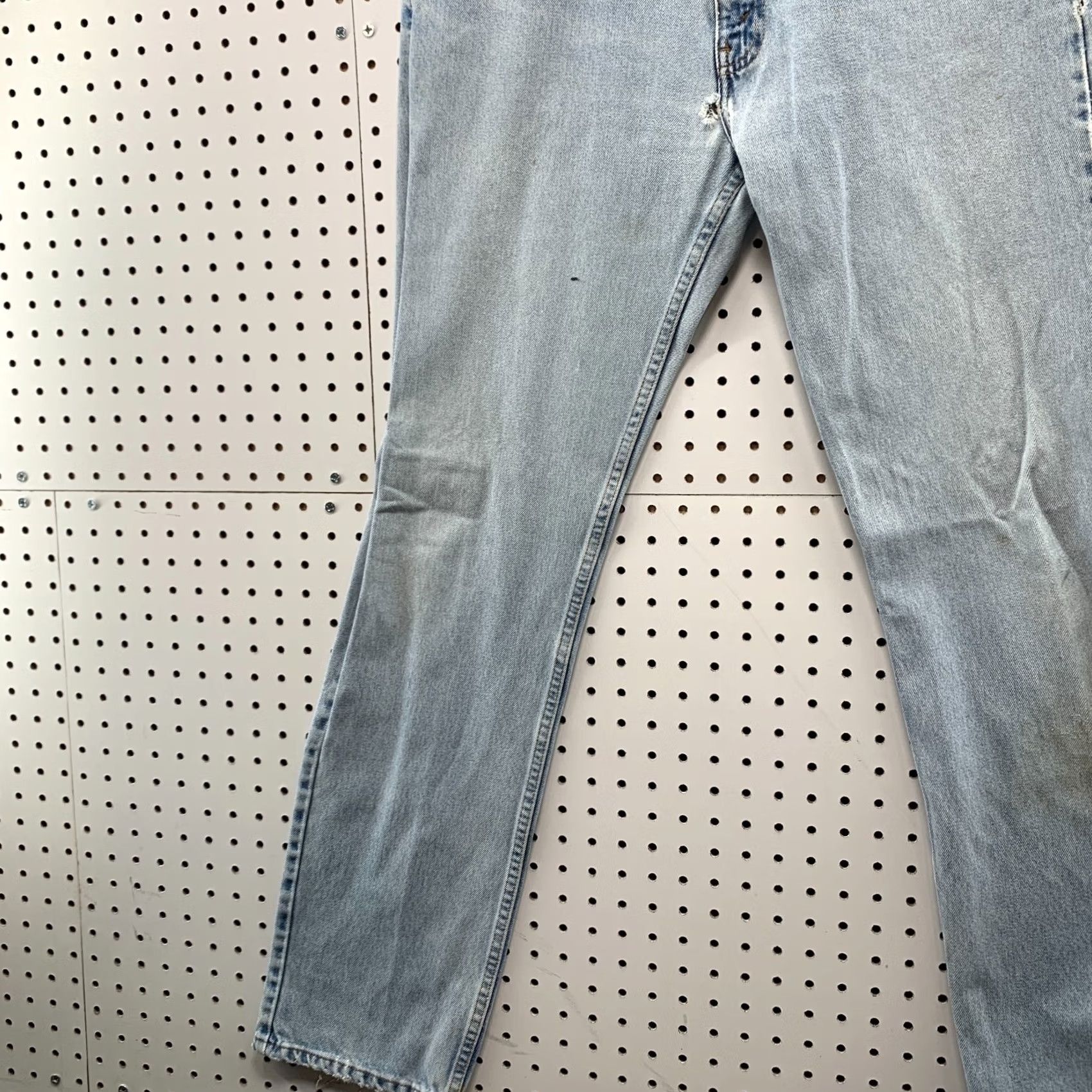 Levi's Vintage Levi'S 505 Denim Jeans Mens Size Fits 33x33.5 Light Wash Straight Leg Size US 33 - 3 Thumbnail