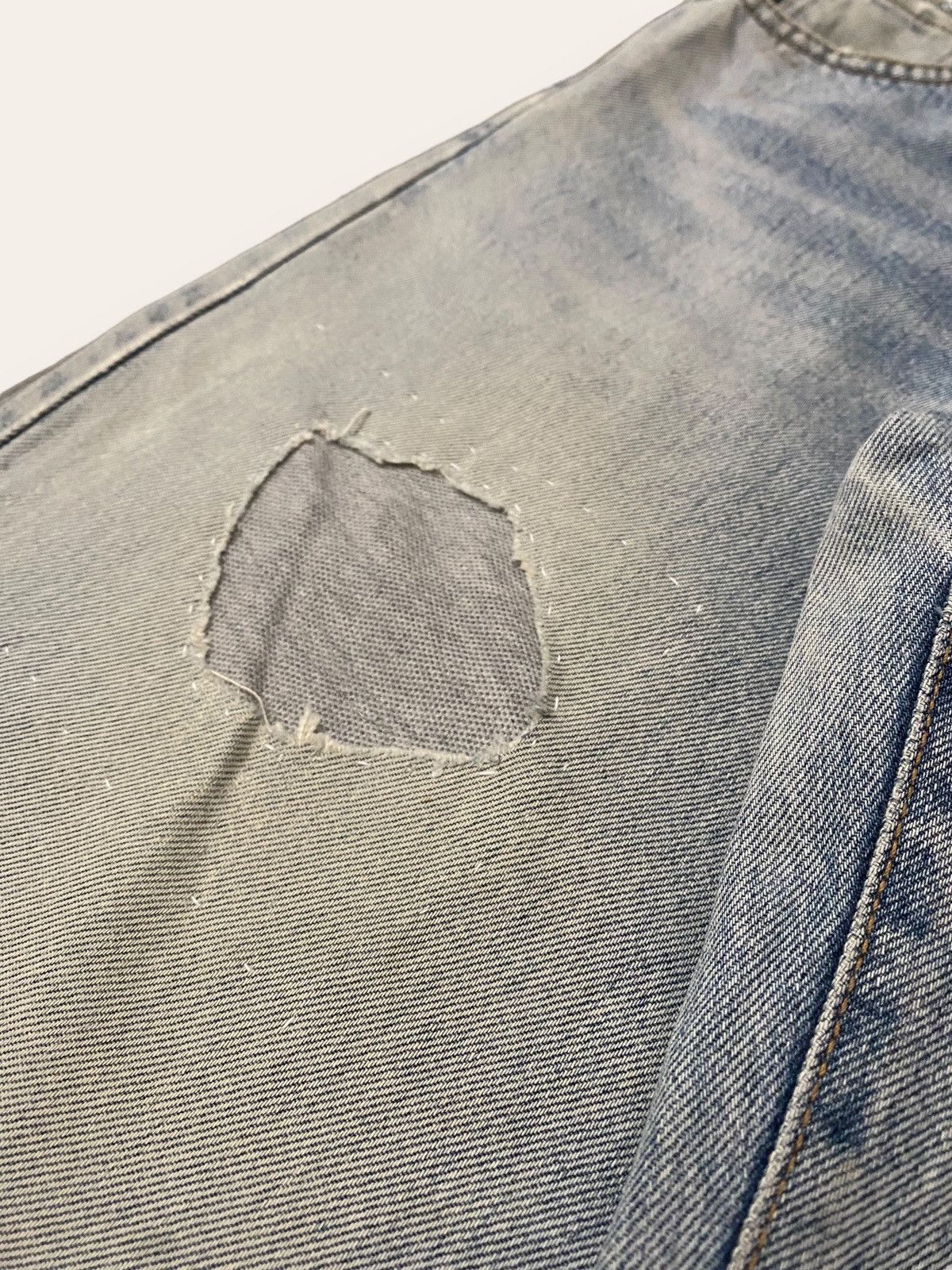 Edwin × Jean Vintage Edwin Japan Sun Wash Patches Distressed Jeans Size US 30 / EU 46 - 5 Thumbnail