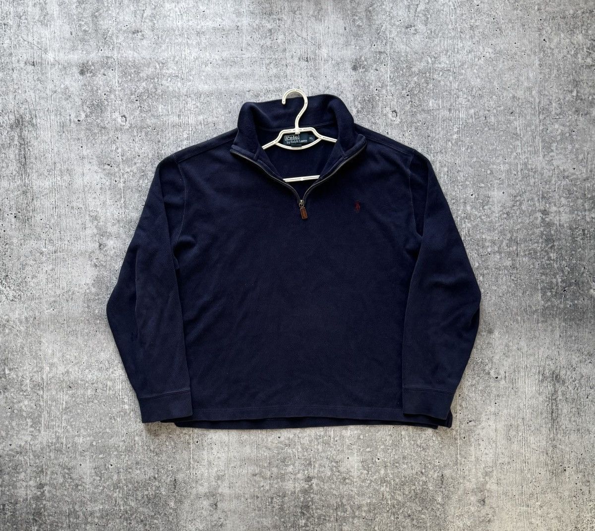 Polo Ralph Lauren Polo Ralph Lauren 1/3 zip Sweater Knit Vintage Size XL Blue Size US XL / EU 56 / 4 - 1 Thumbnail