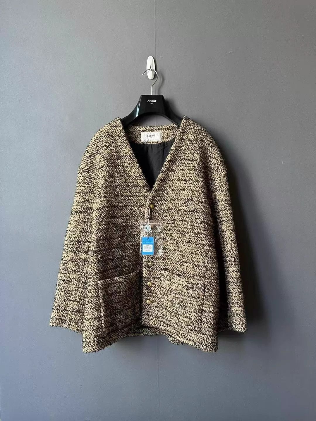 Celine Celine Tweed Cardigan - New With Tags EU 38 Size XS / US 0-2 / IT 36-38 - 1 Thumbnail