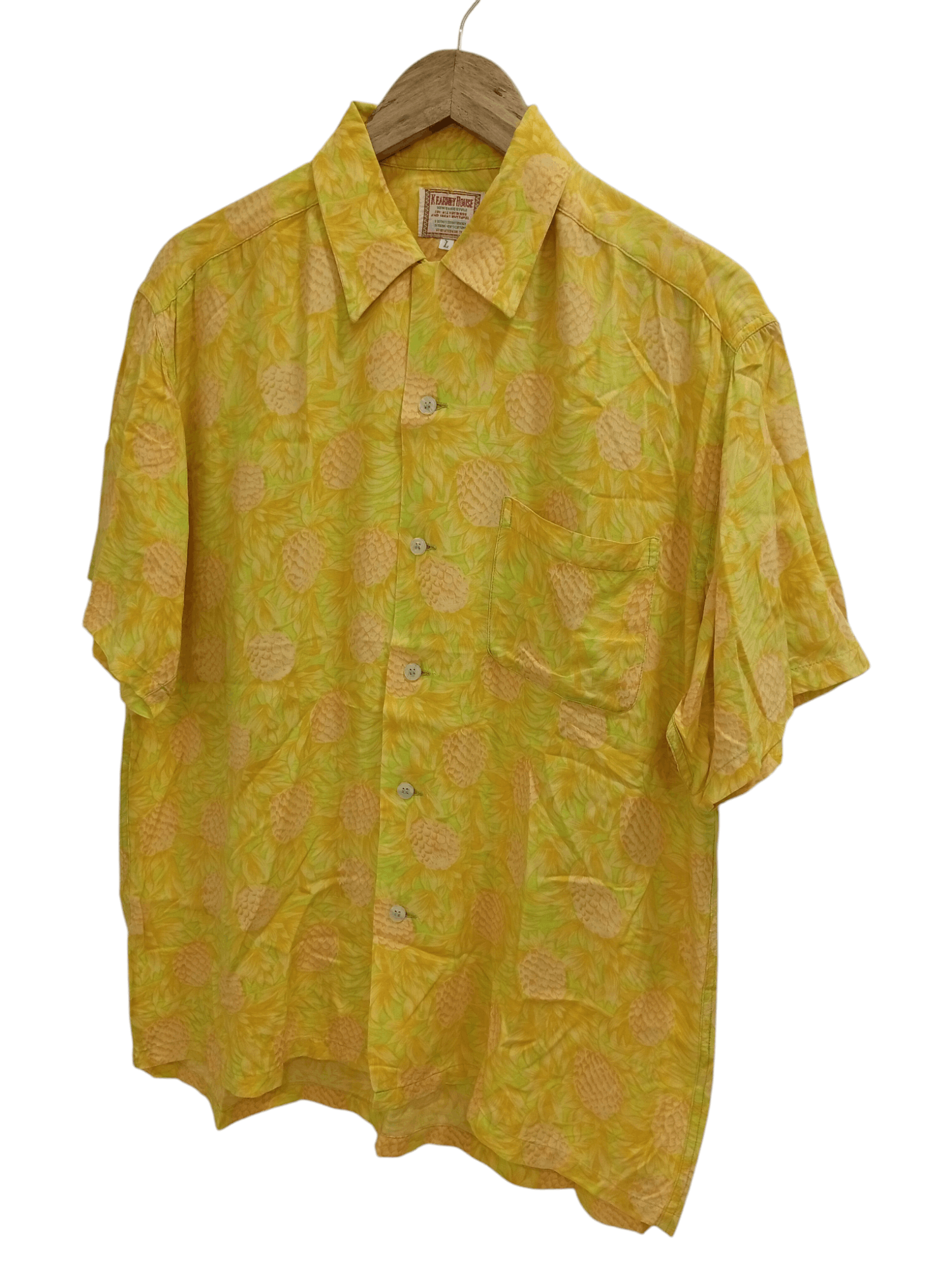 Japanese Brand × Vintage 🔥🔥Kearney House Full Print Pineapple Motif Hawaii Shirt Size US L / EU 52-54 / 3 - 3 Thumbnail