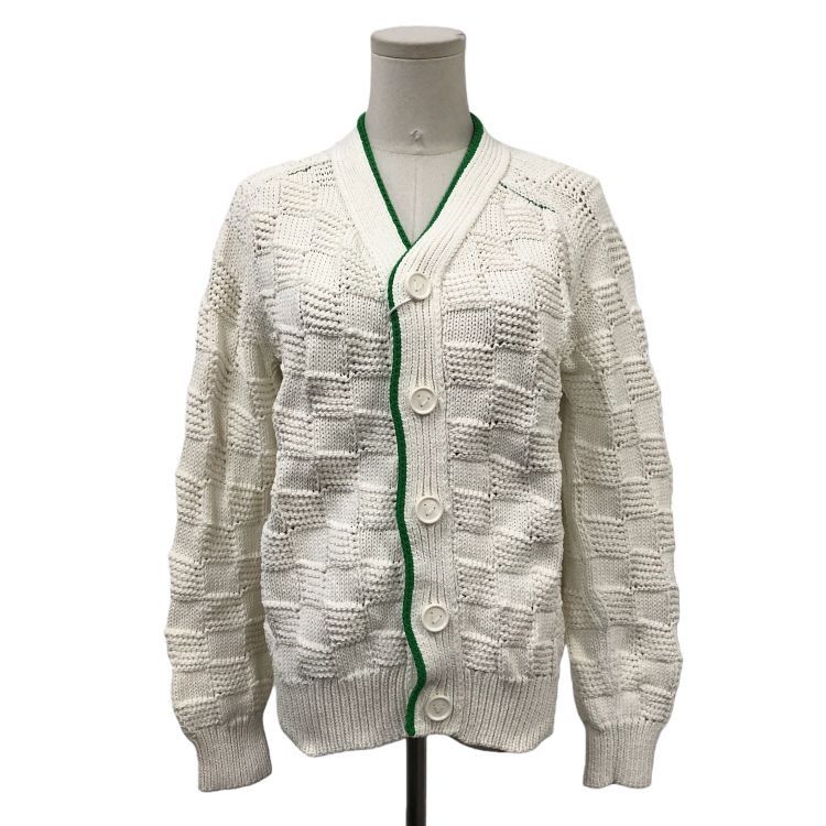 Bottega Veneta Bottega Veneta Check Knit Cardigan Size S Size S / US 4 / IT 40 - 1 Thumbnail
