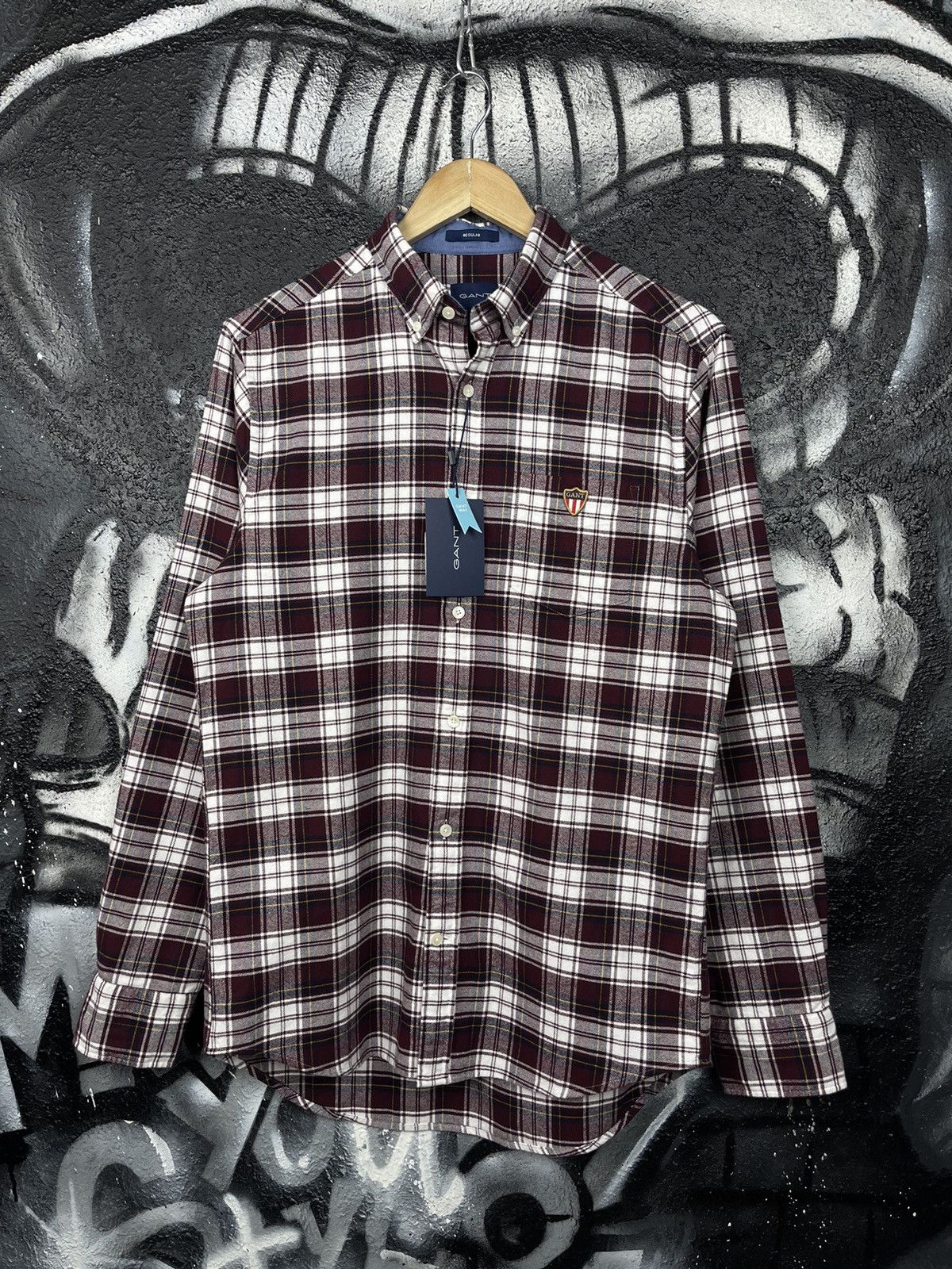 Gant GANT Regular Fit Shield Logo Plaid Button Down Shirt Size S Size US S / EU 44-46 / 1 - 3 Thumbnail