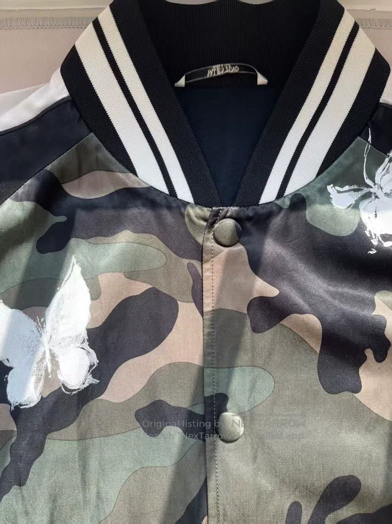 Valentino Valentino Camouflage butterfly jacket Size US L / EU 52-54 / 3 - 4 Thumbnail