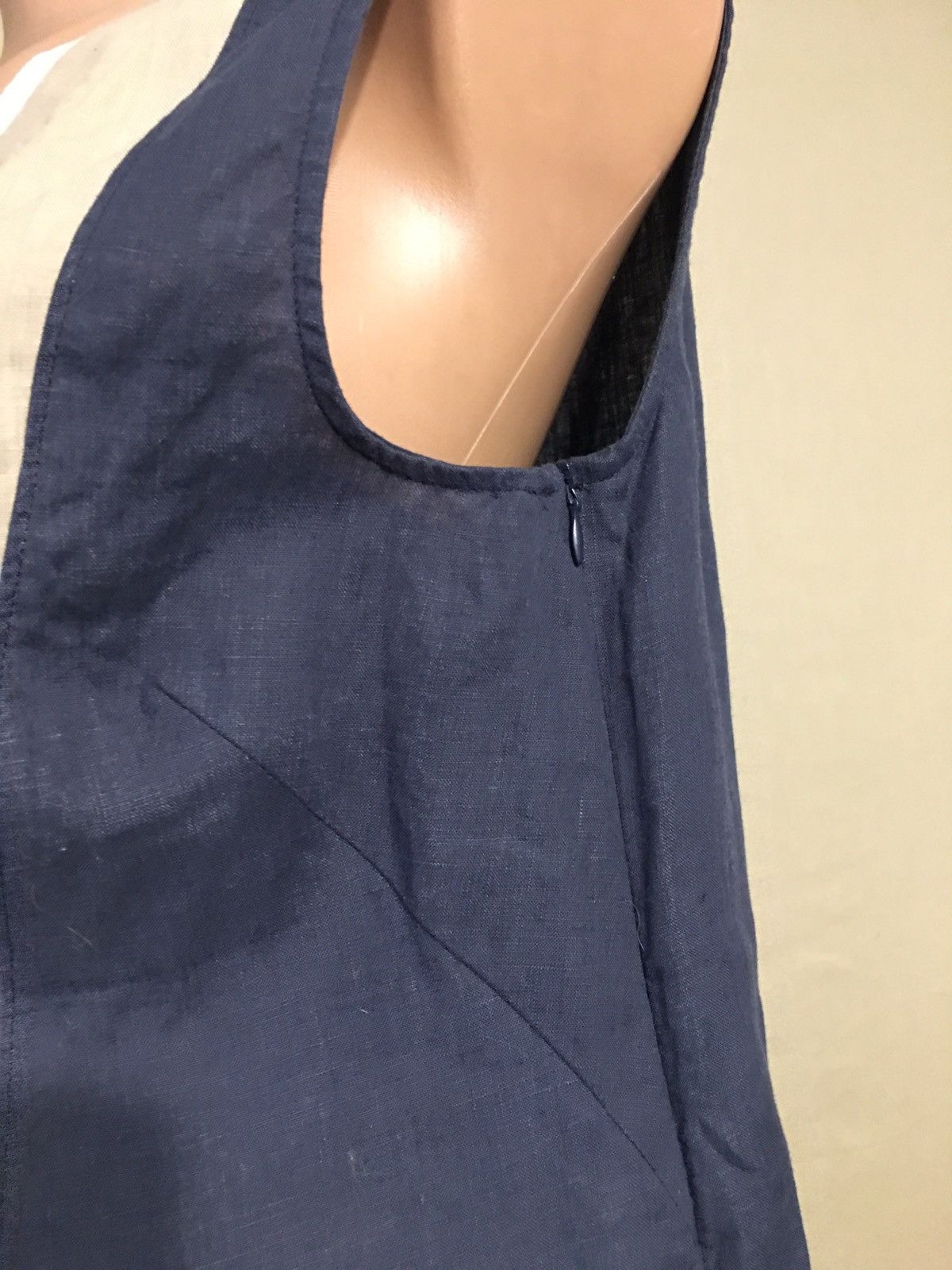 Other ROSSO35 Genova Linen Blouse Sleeveless Size IT 42 Size M / US 6-8 / IT 42-44 - 3 Thumbnail