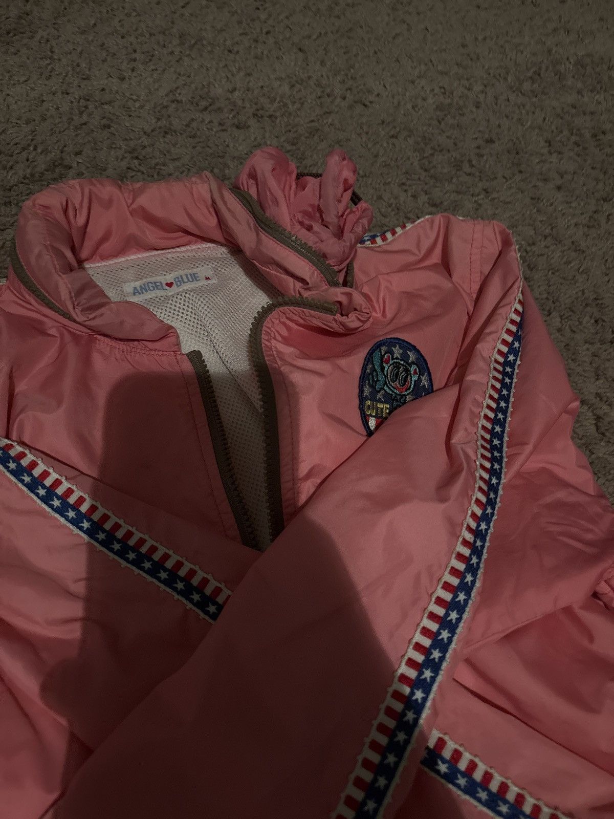 Angel Blue × Japanese Brand 2000S ANGEL BLUE "CUTE WEAR" ZIP UP WINDBREAKER Size US S / EU 44-46 / 1 - 6 Thumbnail