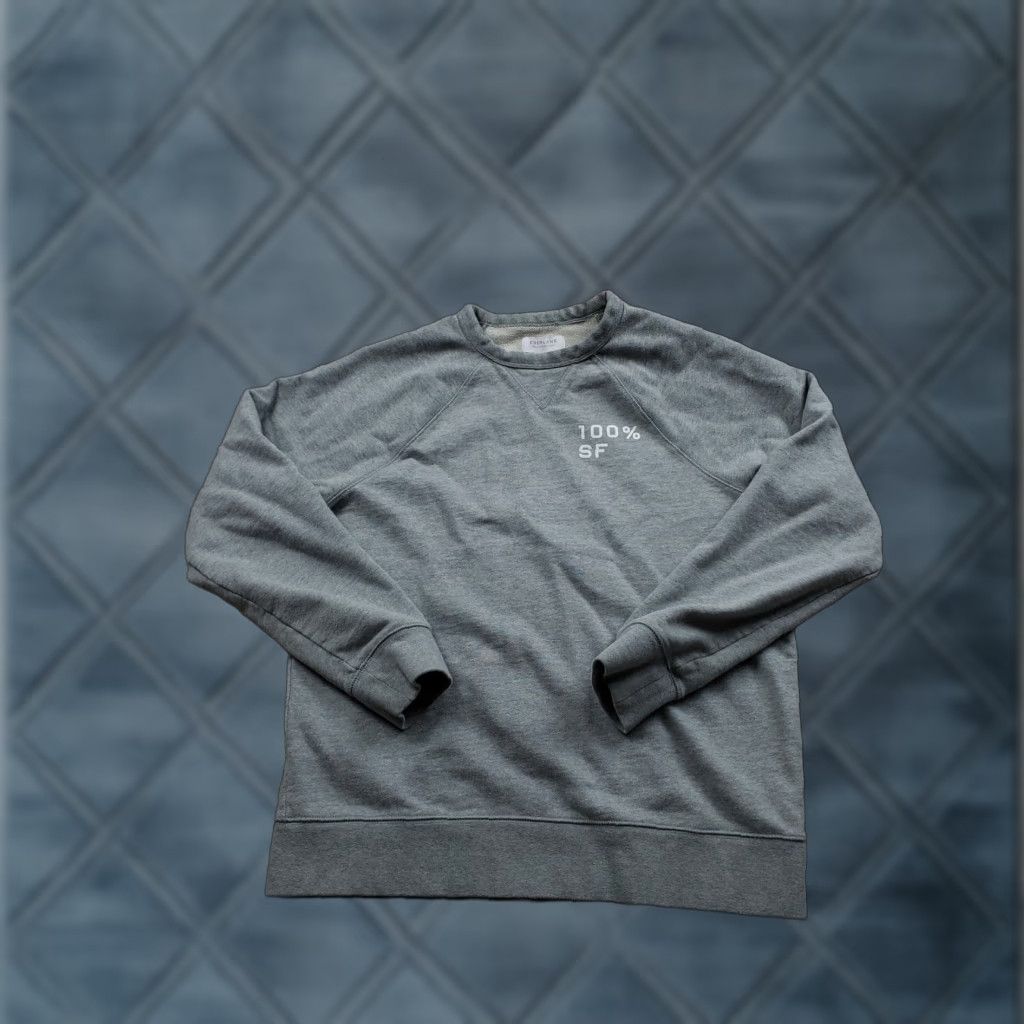Everlane Everlane Sweatshirt Mens Large Gray 100% SF Crewneck Pullover Cotton Minimalist Knit Graphic Print Logo Casual Sleeves Long Sleeve Raglan Size US L / EU 52-54 / 3 - 1 Thumbnail