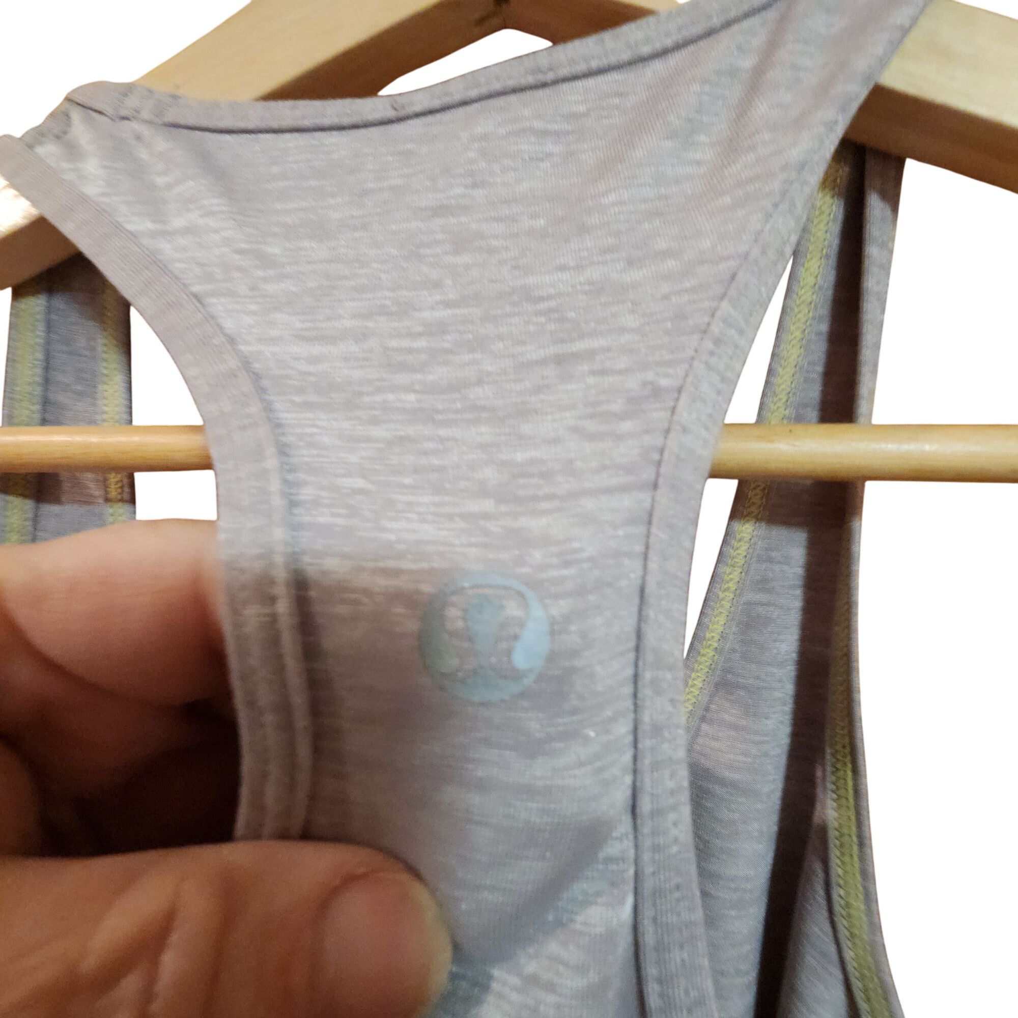 Lululemon Lululemon Womens Gray Racerback Tank Top Yoga Workout Shirt Size S / US 4 / IT 40 - 3 Thumbnail