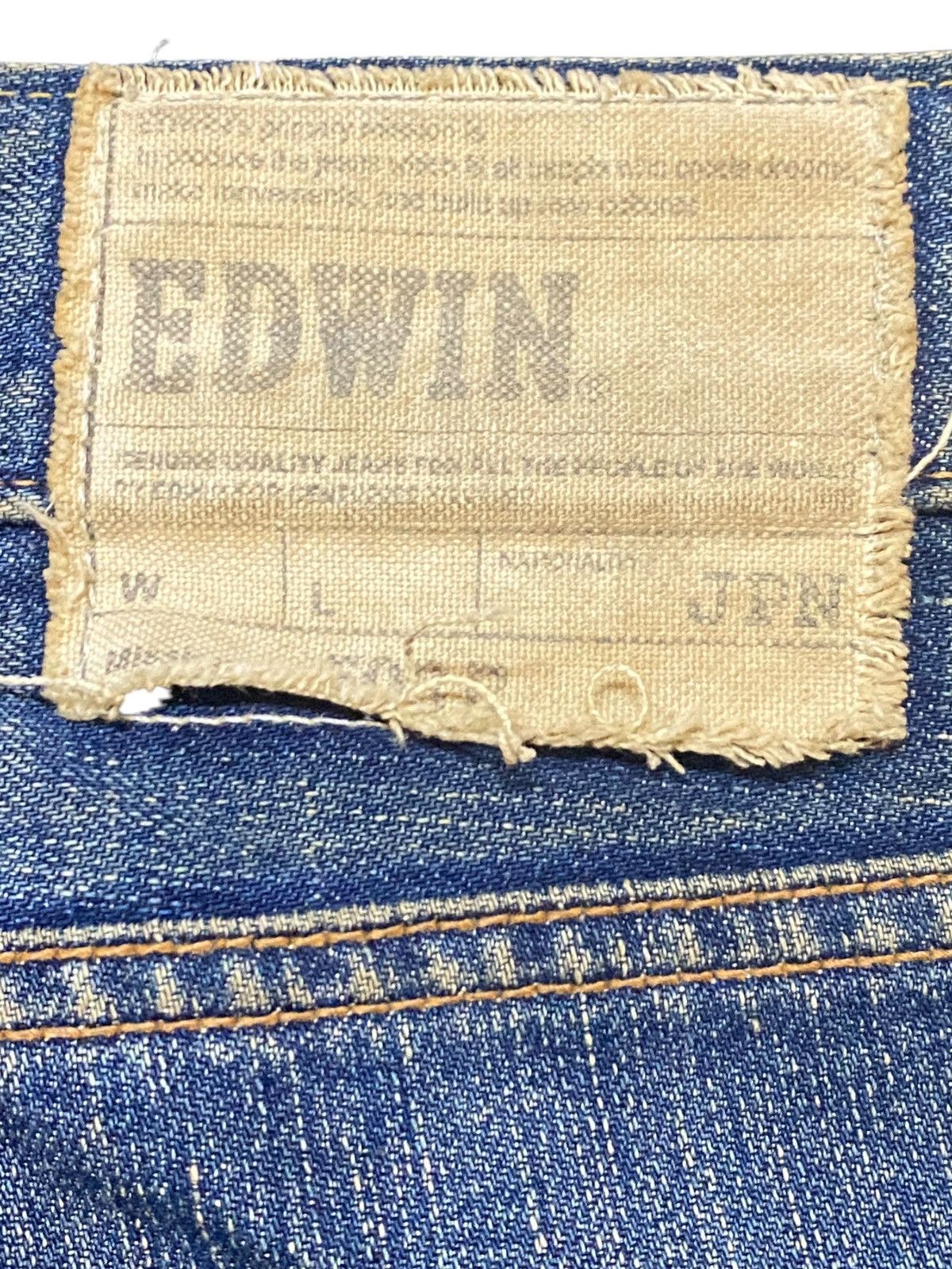 Edwin Vintage Edwin Japan Mud Wash Baggy Style Jeans Size US 36 / EU 52 - 9 Thumbnail
