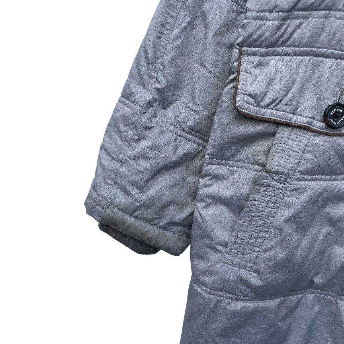 Sergio Tacchini Vintage Sergio Tacchini Padded Puffer Parka Hoodie Jacket Size US L / EU 52-54 / 3 - 3 Thumbnail