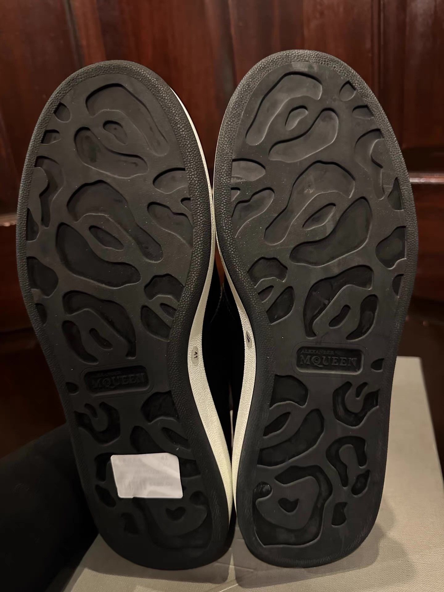 Alexander McQueen Alexander McQueen men’s black slip‑on sneakers with Ｑ25 Size US 8.5 / EU 41-42 - 3 Thumbnail