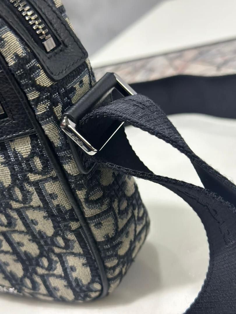 Christian Dior Monsieur × Dior Authentic Christian Dior Oblique Blue Beige Crossbody Bag Size ONE SIZE - 7 Thumbnail