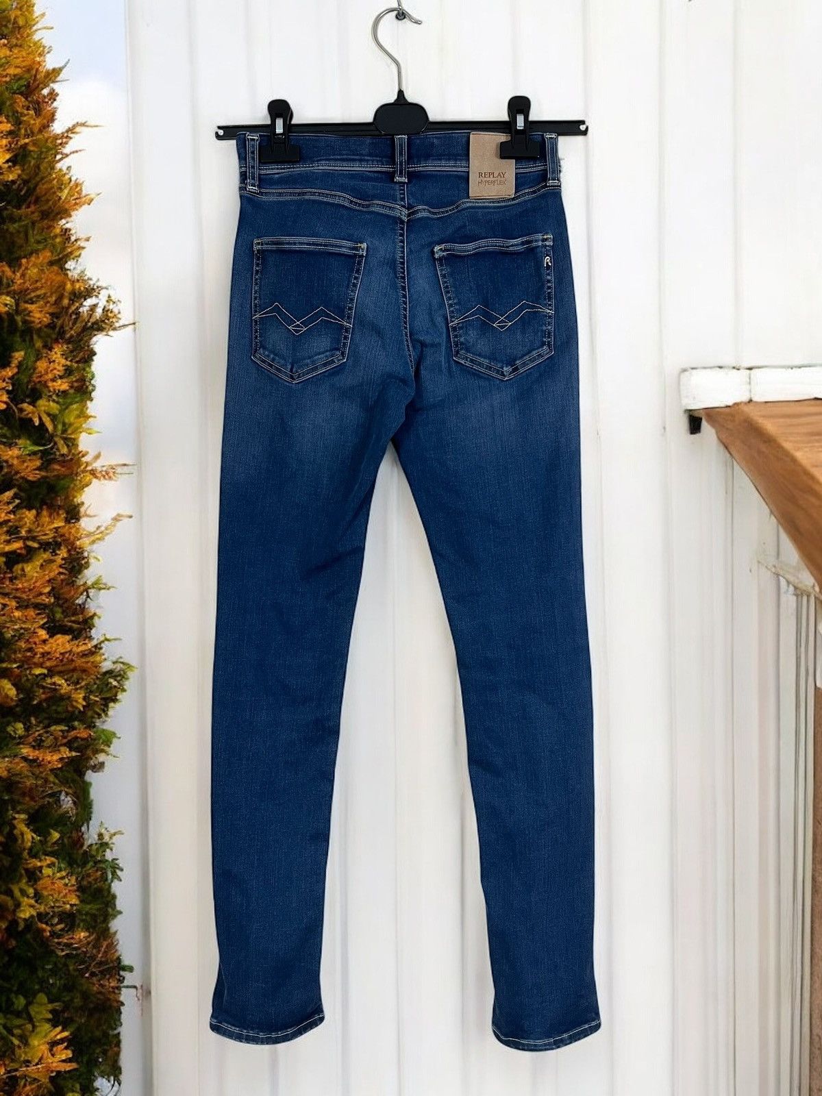 Replay Replay Wallys Hyperflex blue skinny jeans size 26 Size 26" / US 2 / IT 38 - 3 Thumbnail