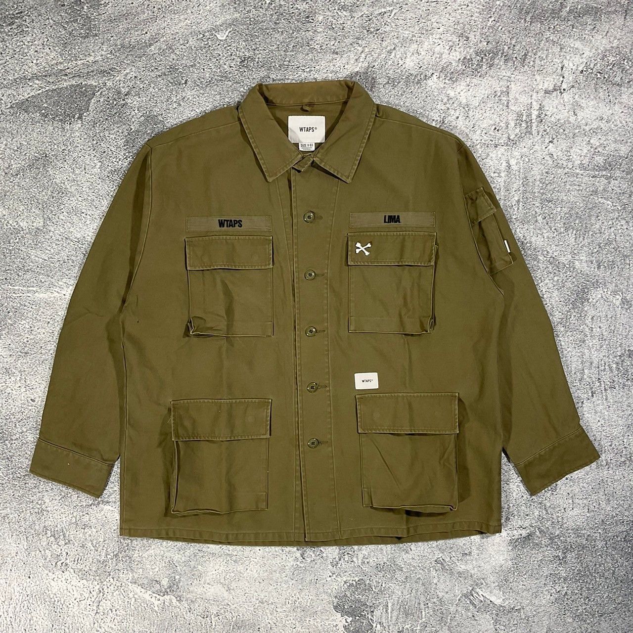 Wtaps WTAPS JUNGLE LS 01 SHIRT COTTON SATIN | Grailed