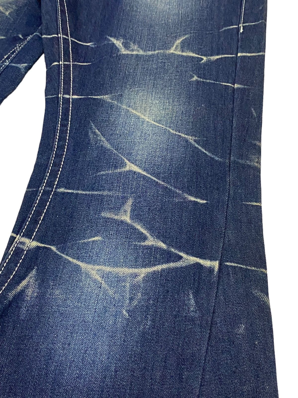 Hysteric Glamour Flare Black Crobot Japan Jean Whisker Honeycomb Style Size US 31 - 8 Thumbnail