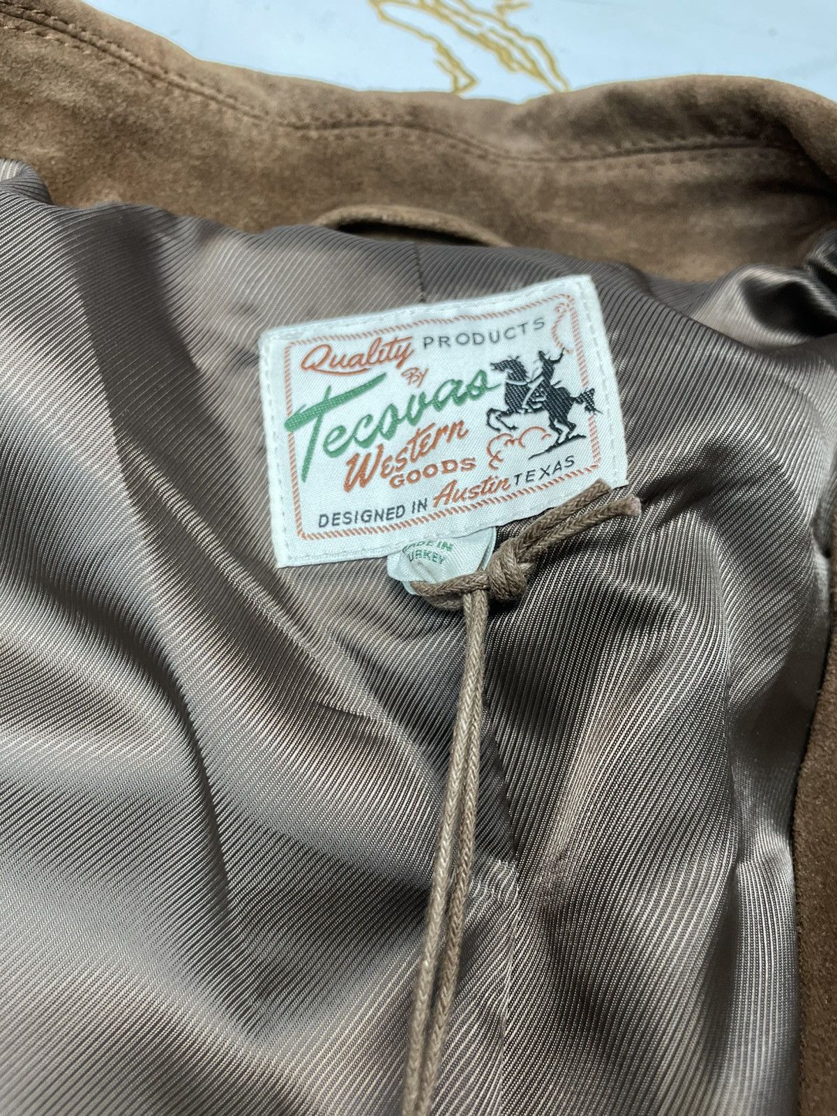 Tecovas Tecovas Women Brown Genuine Suede Leather Western Jacket S Size S / US 4 / IT 40 - 10 Thumbnail