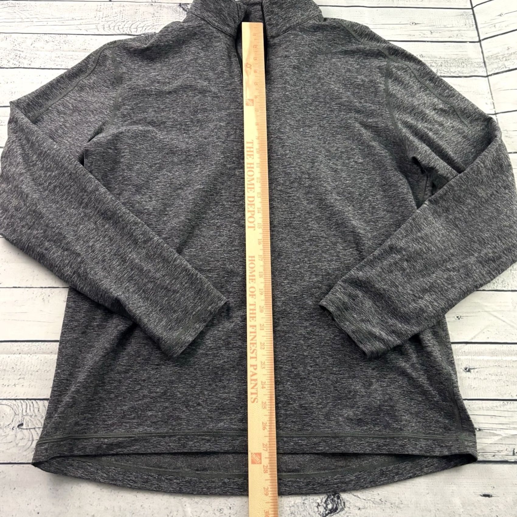 Lululemon Lululemon 1/4 Zip Performance Pullover Jacket Mens XL Gray Shirt Size US XL / EU 56 / 4 - 2 Thumbnail