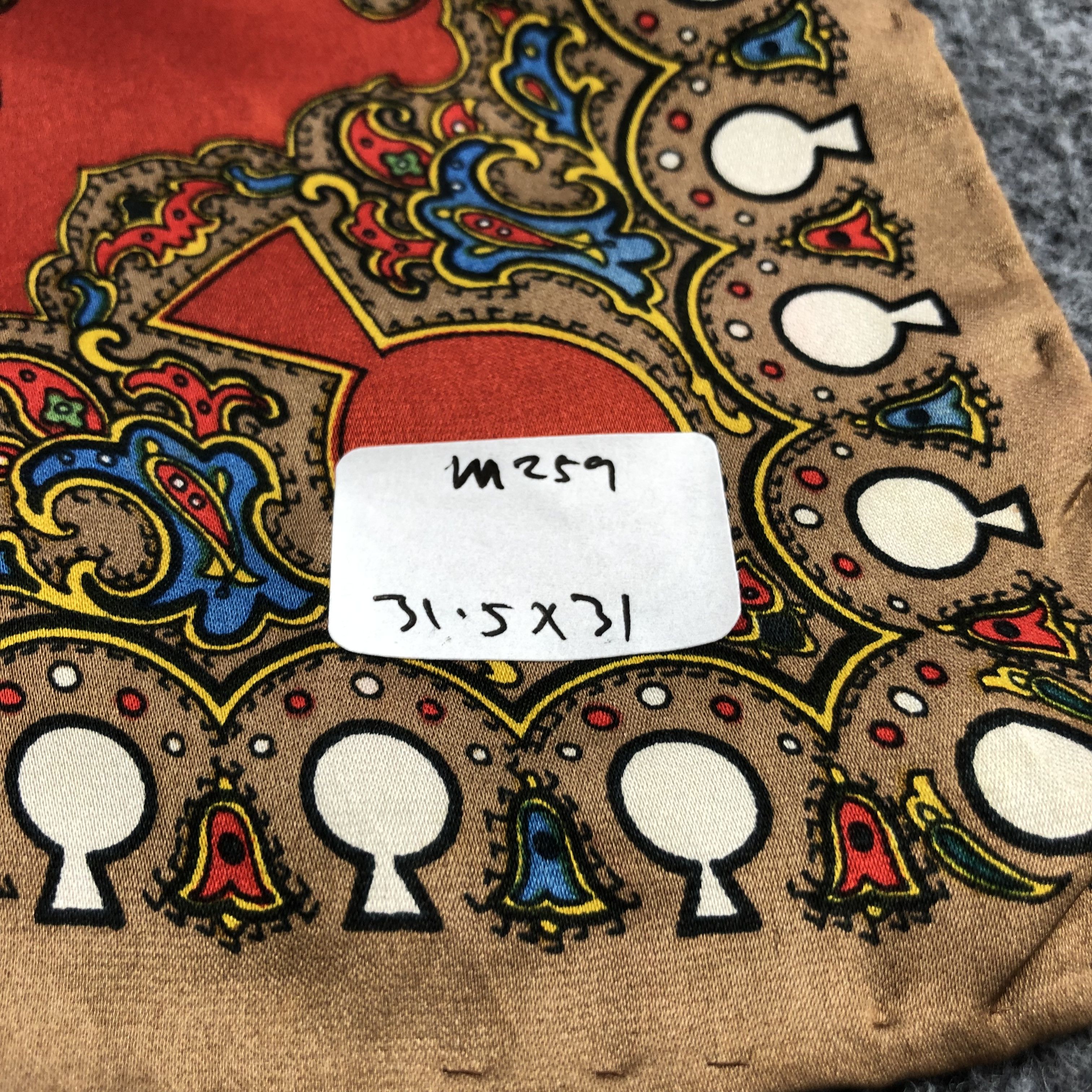 Japanese Brand Luxury Design Les Clefs Silk Scarf M259 Size ONE SIZE - 7 Thumbnail