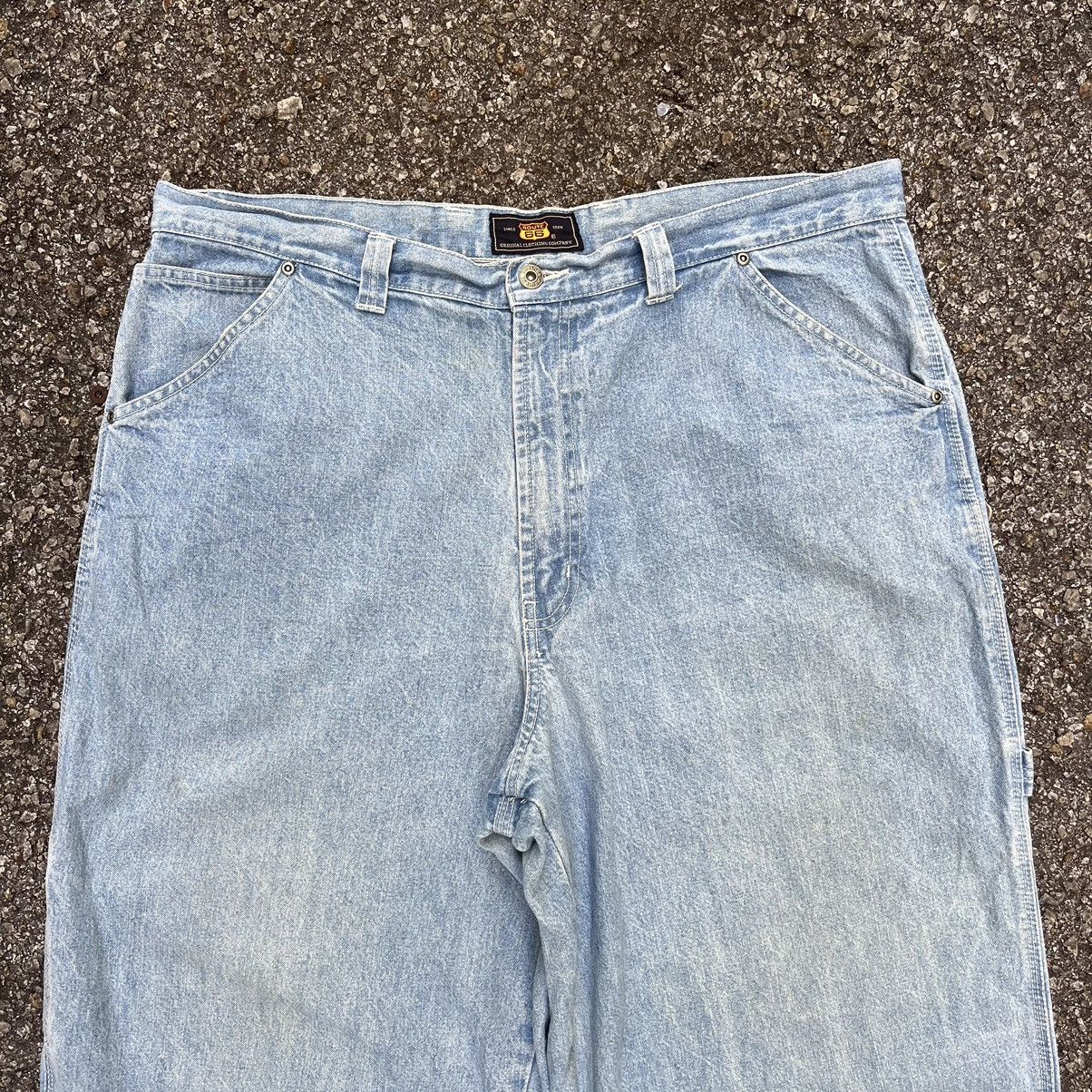JNCO Crazy Vintage Y2K Baggy Carpenter Jeans Route 66 Denim Size US 40 / EU 56 - 5 Thumbnail