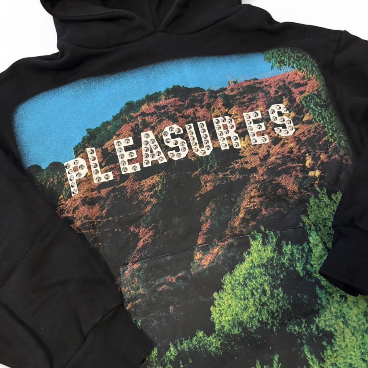 Pleasures sz S - Pleasures Hollywood Sign Studded Pullover Hoodie Size US S / EU 44-46 / 1 - 2 Thumbnail