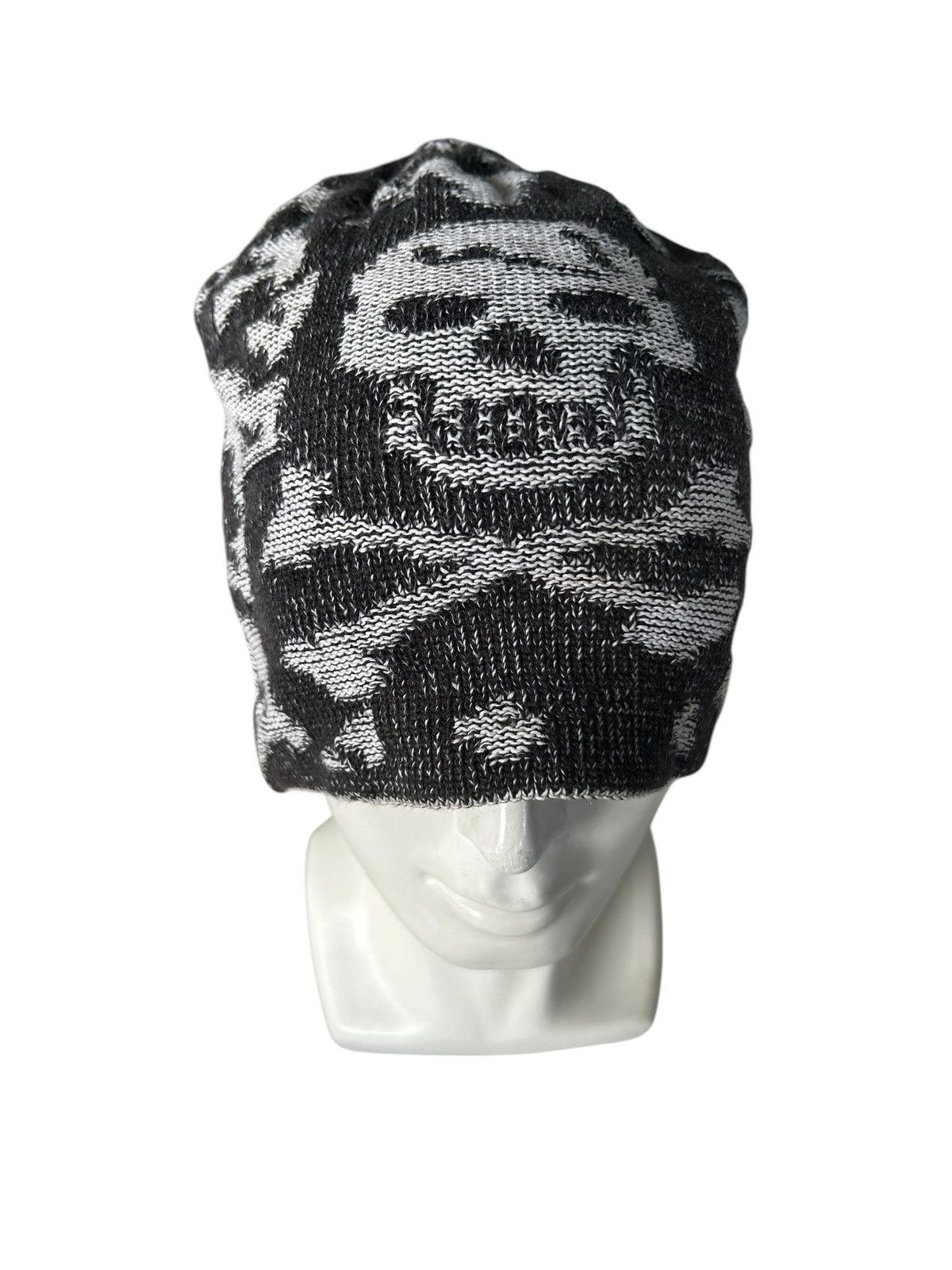 Japanese Brand × Kapital × Vintage Japanese Distressed Skull Faded Beanie Hats ☠️☠️ Size ONE SIZE - 2 Thumbnail