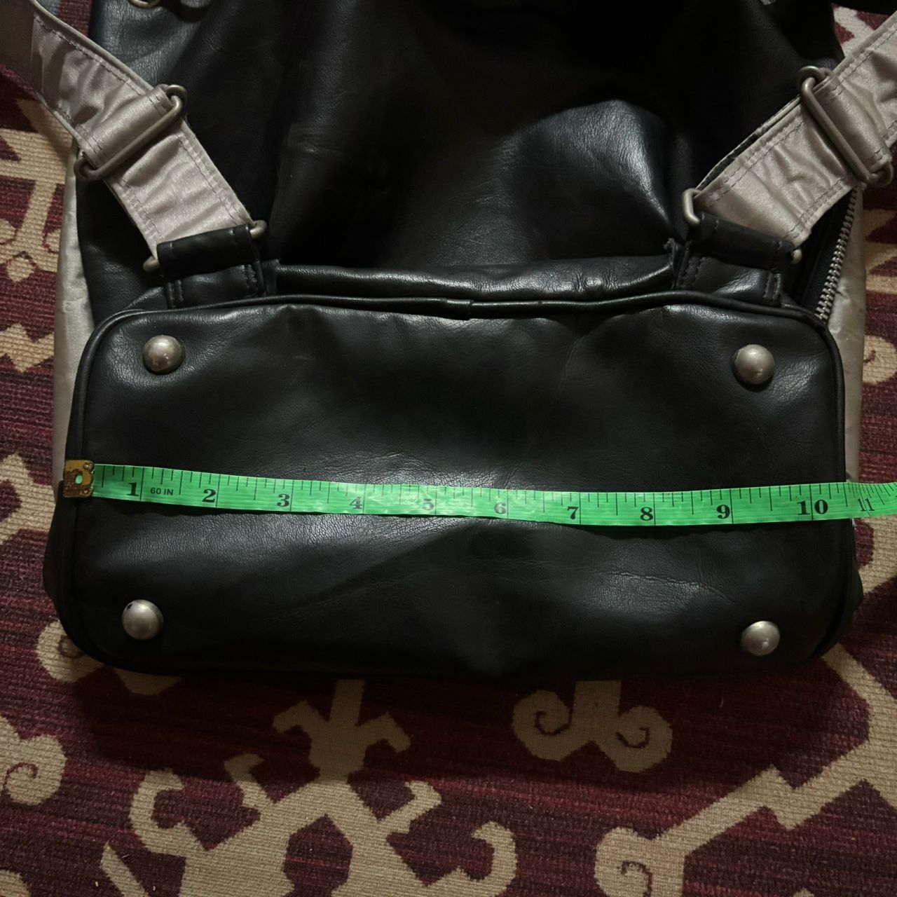 Jean Paul Gaultier Vintage Jean Paul Gaultier JPG Logo Nylon Leather Backpack Size ONE SIZE - 16 Thumbnail