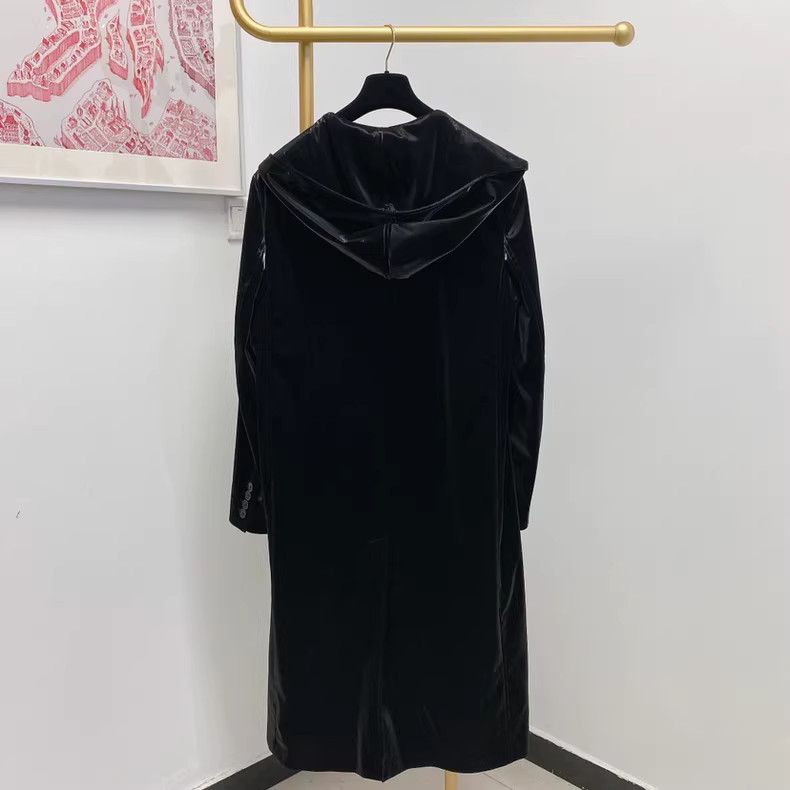Saint Laurent Paris Saint Laurent Velvet Overcoat 22FW Size US M / EU 48-50 / 2 - 2 Thumbnail
