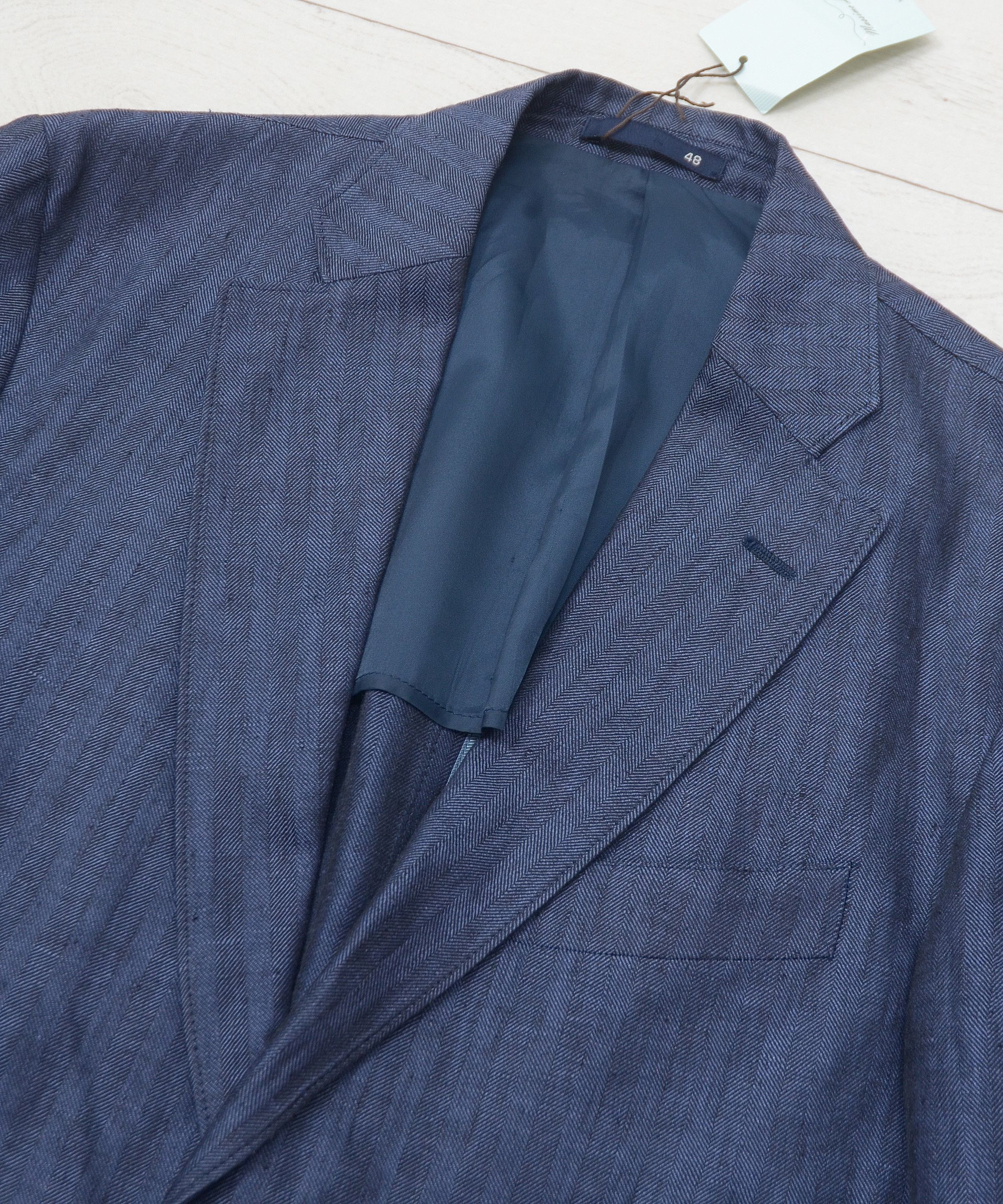 Mossimo Massimo Lonigro Napoli 100% Puro Lino Sport Coat Blazer Size 48R - 7 Thumbnail