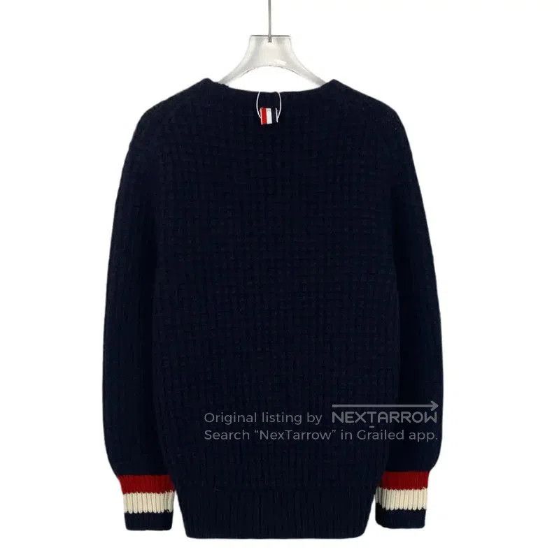 Thom Browne Thom Browne Navy Wool Pullover Sweater . Size US M / EU 48-50 / 2 - 2 Thumbnail
