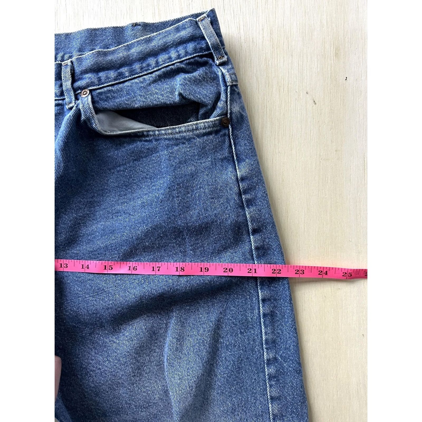 Lee Vintage Lee Jeans Mens 40x32 Relaxed Fit Medium Wash Blue Denim Straight Casual Jeans Size US 40 / EU 56 - 7 Thumbnail
