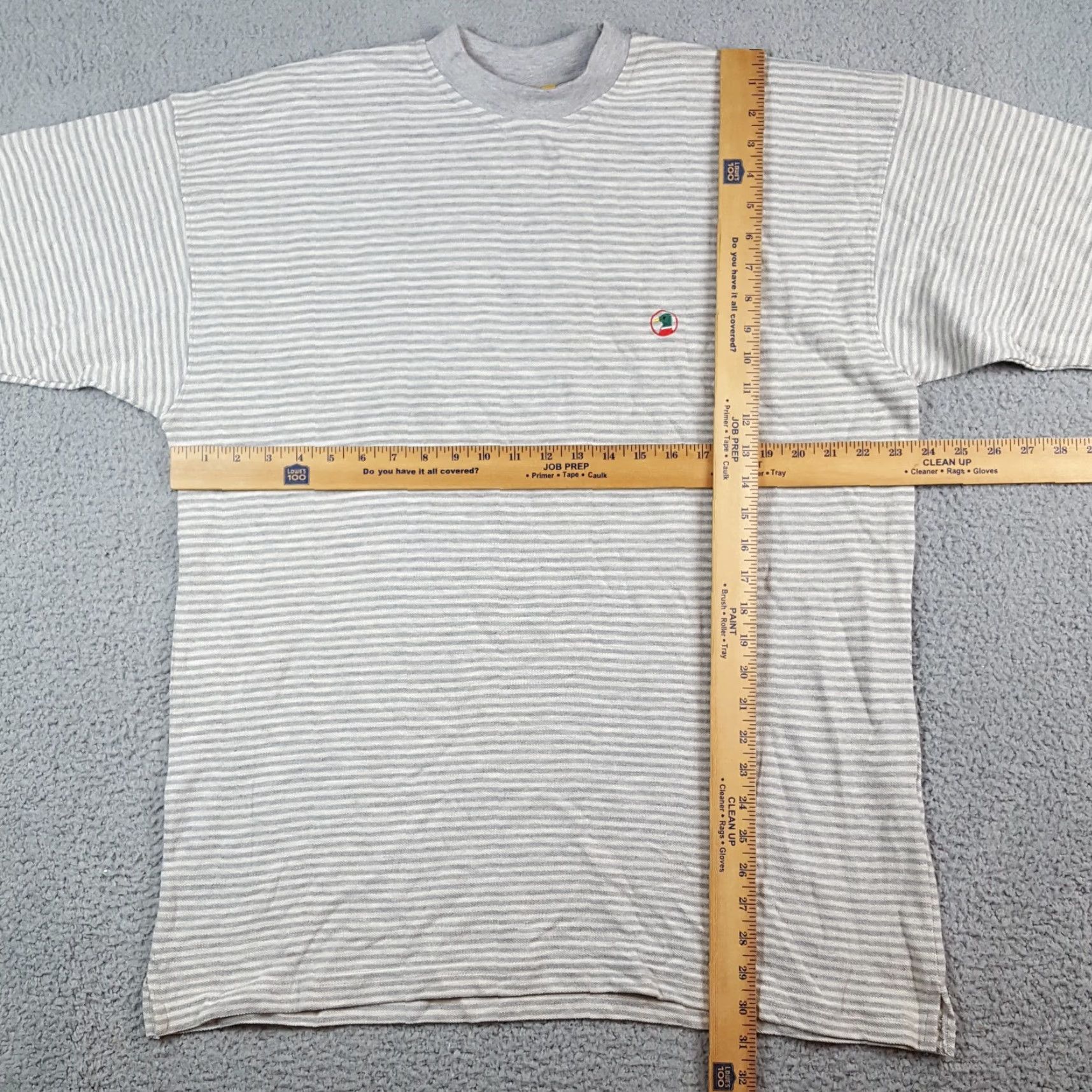 Vintage VINTAGE Duck Head Tee Shirt Striped 90s Grunge Surf Skate Y2K Mens Size L Gray T-Shirt Size US L / EU 52-54 / 3 - 6 Thumbnail