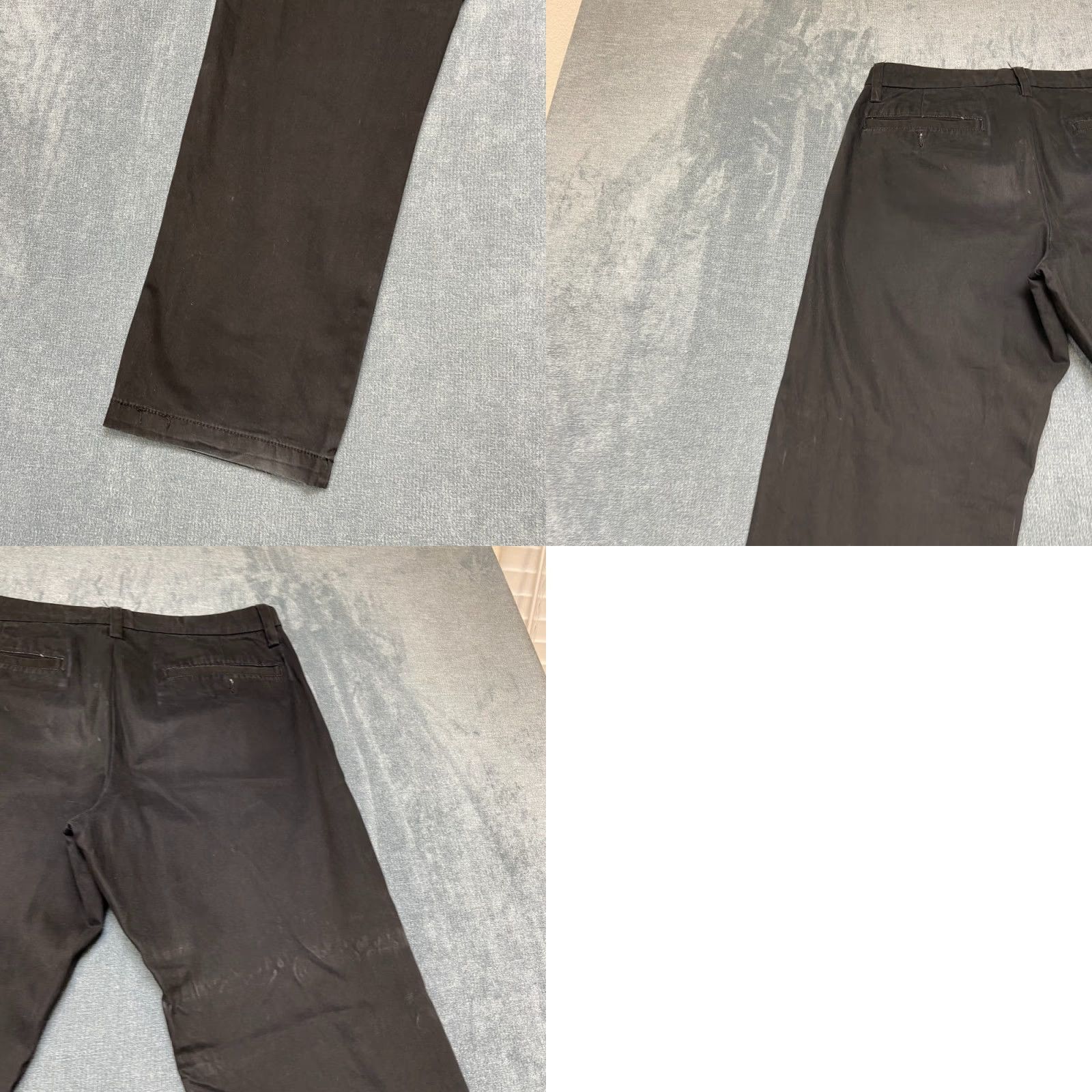 Old Navy Old Navy Chino Pants Men 31x30 Black Cotton Dark Wash Straight Classic Loose Fit Size US 31 - 9 Thumbnail