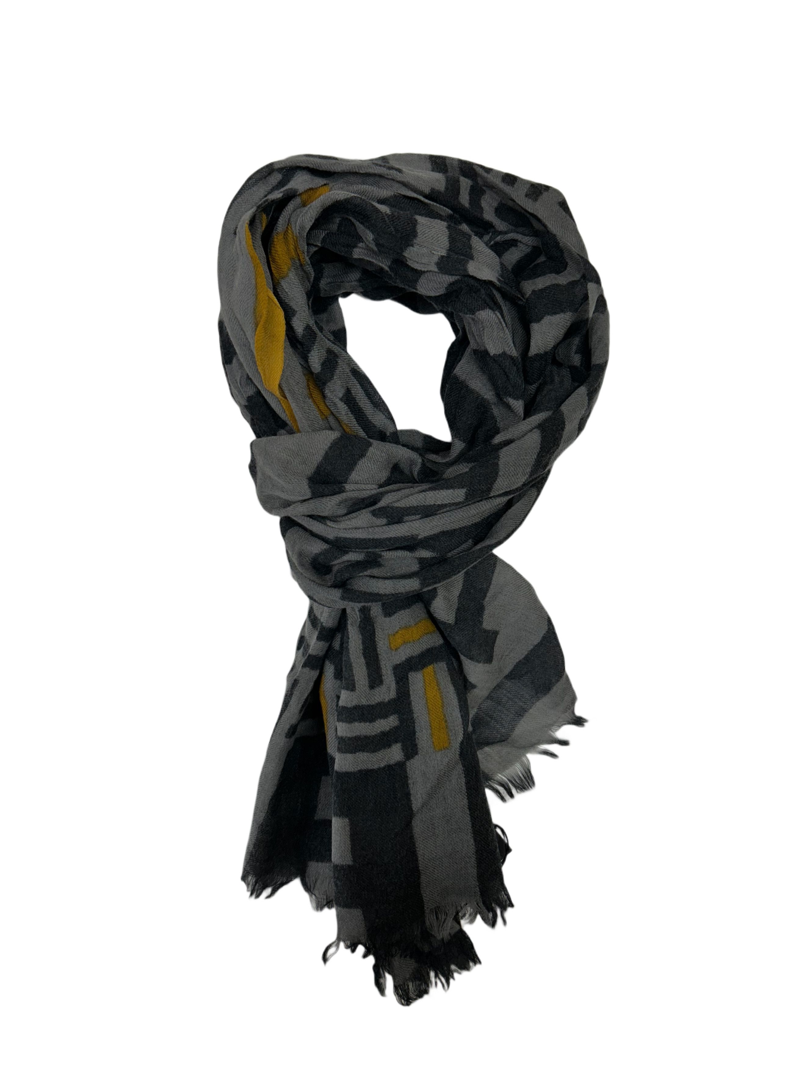CLOSED Closed Wool Multi Colour Abstract Print Scarf Size ONE SIZE - 1 Thumbnail